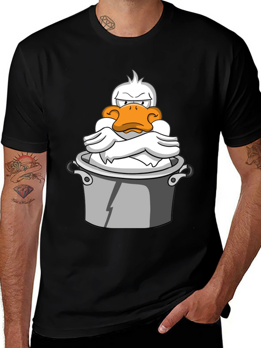Grumpy Duck in a Pot Graphic T-Shirt