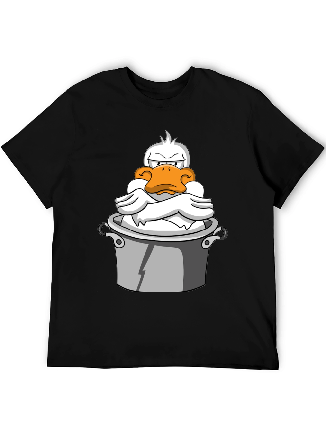 Grumpy Duck in a Pot Graphic T-Shirt