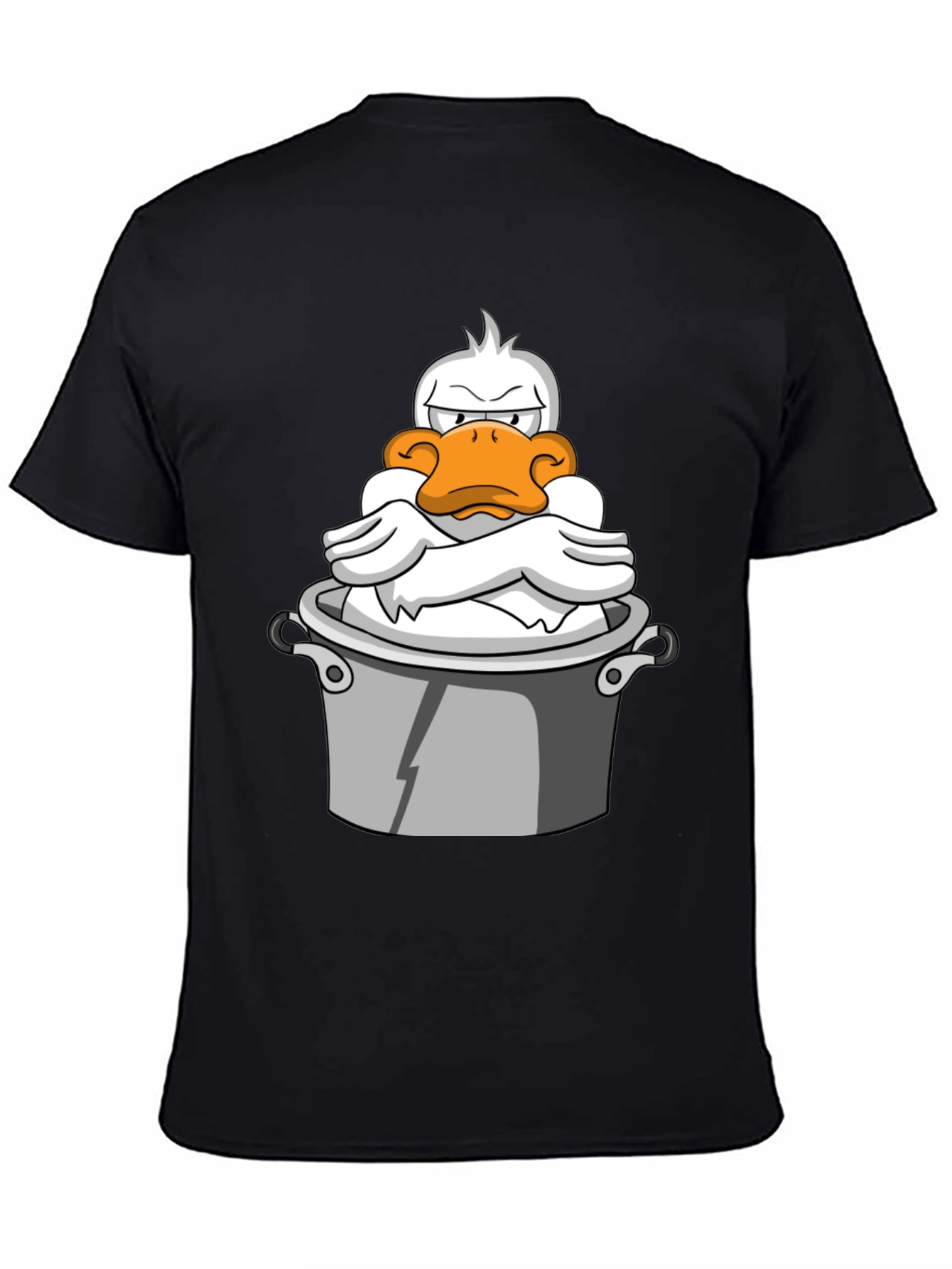 Grumpy Duck in a Pot Graphic T-Shirt