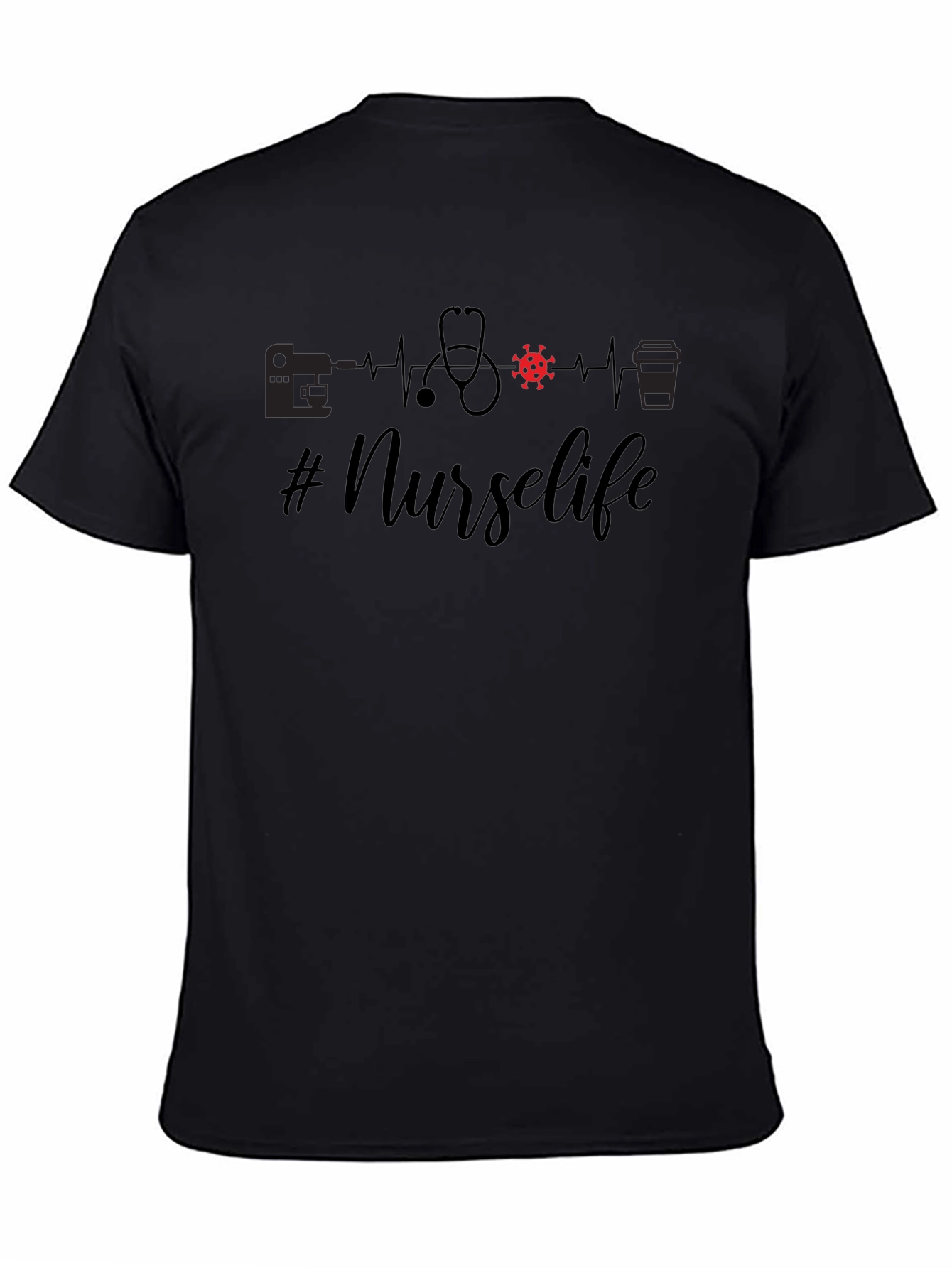 #Nurselife T-Shirt - Nurses Heartbeat Design