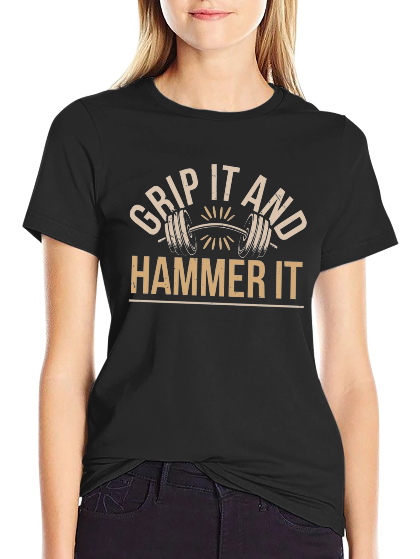 Grip It And Hammer It Black T-Shirt