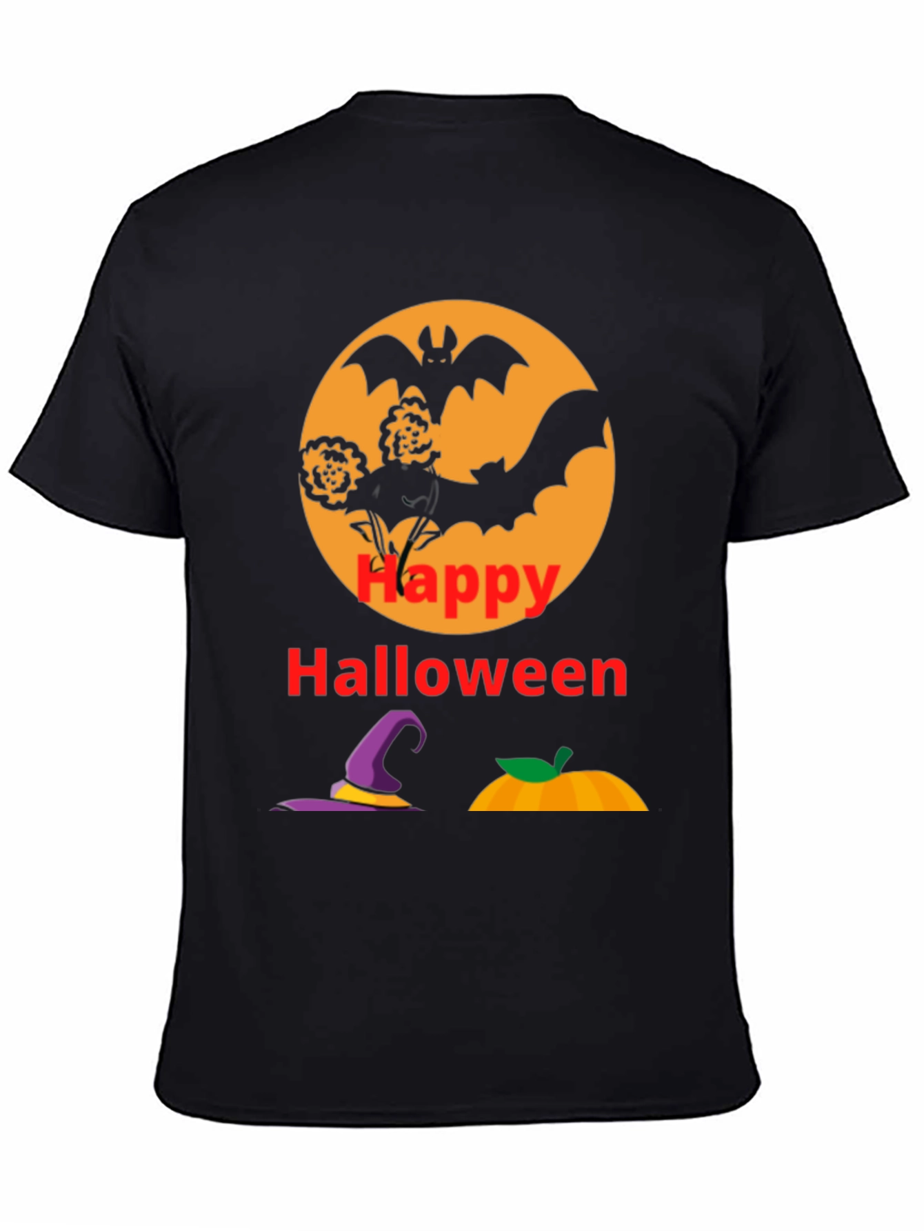 Happy Halloween Black T-Shirt