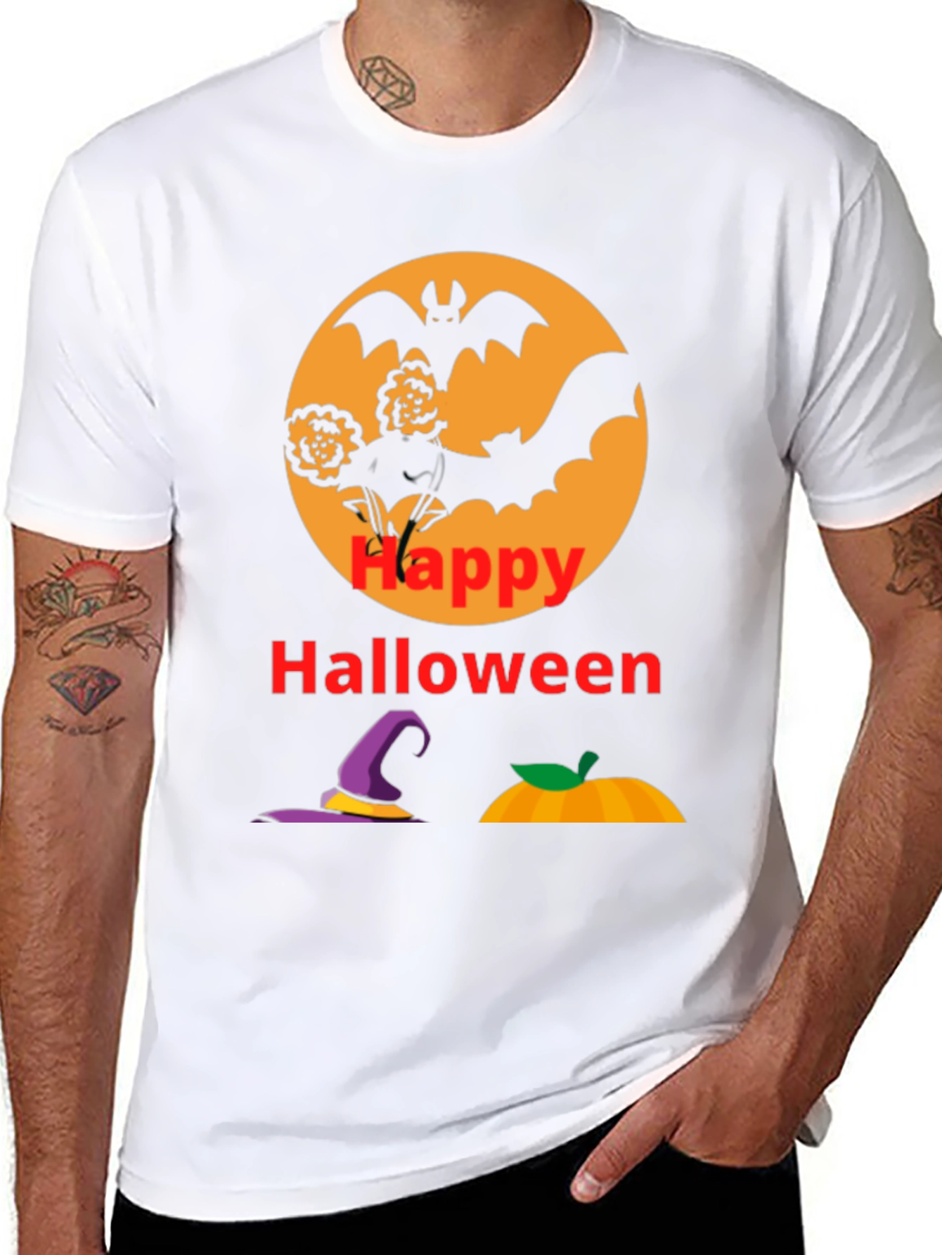 Happy Halloween Black T-Shirt