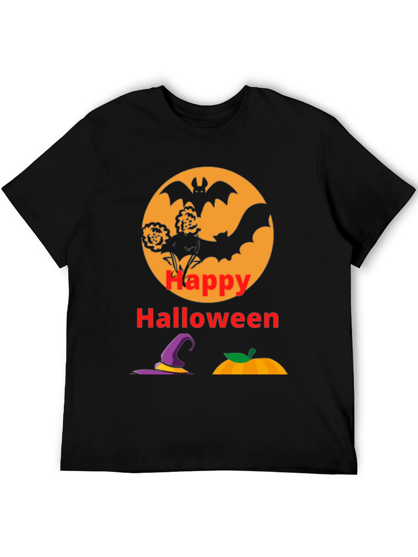 Happy Halloween Black T-Shirt
