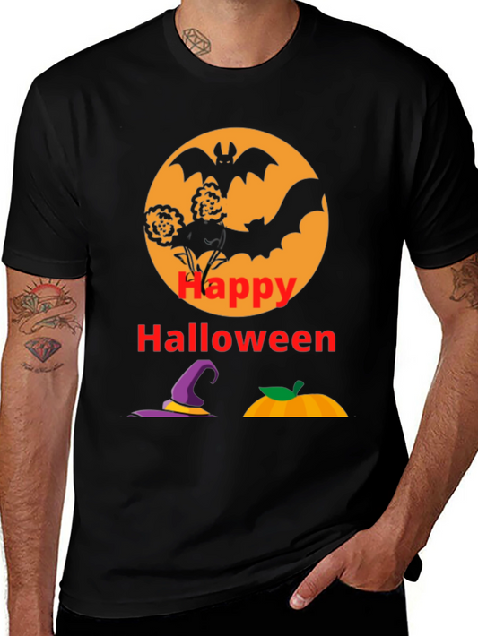 Happy Halloween Black T-Shirt