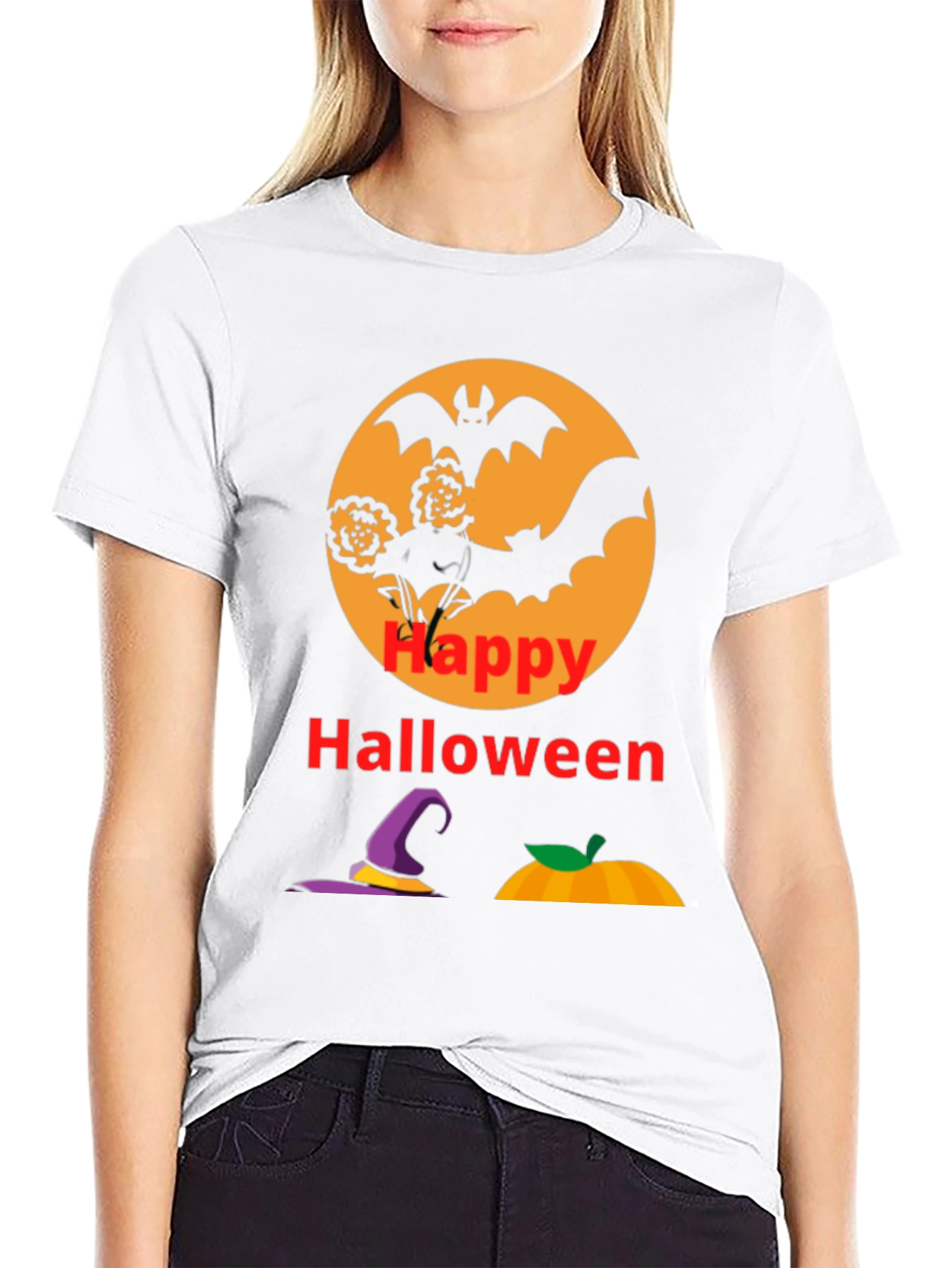 Happy Halloween Black T-Shirt
