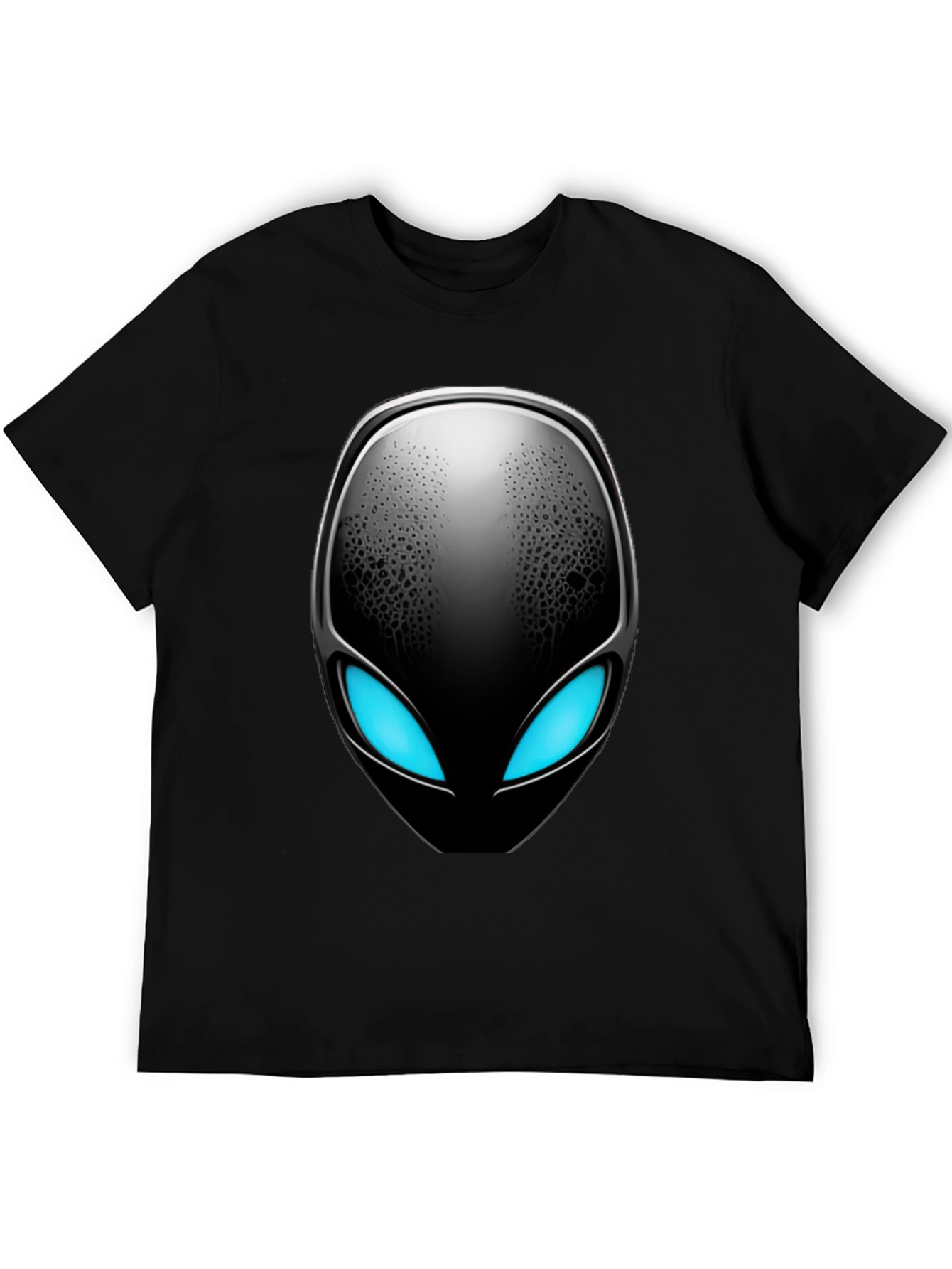Alien Head Graphic Black T-Shirt