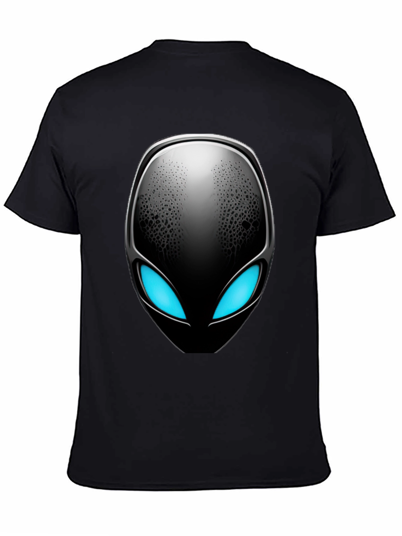 Alien Head Graphic Black T-Shirt