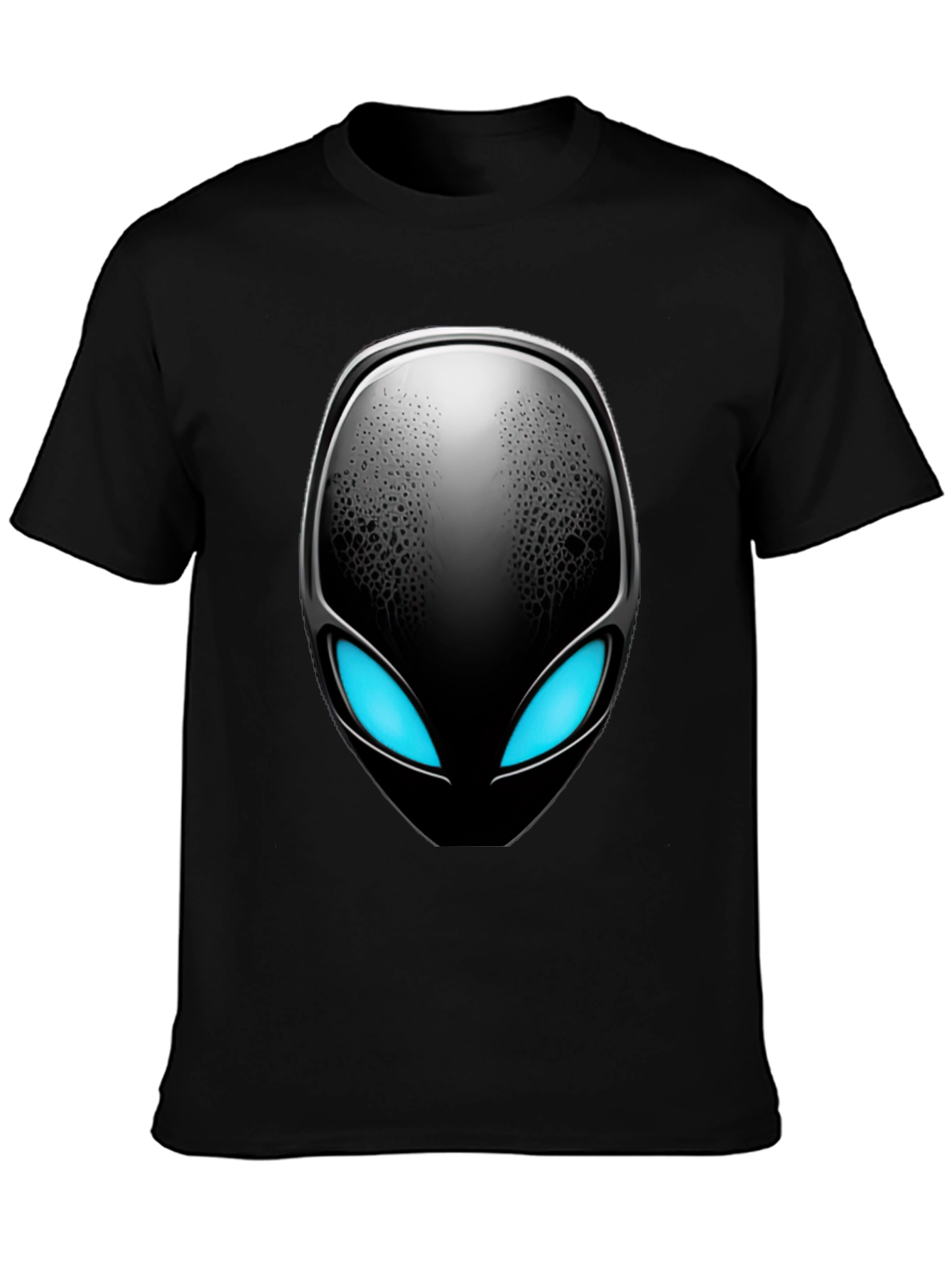 Alien Head Graphic Black T-Shirt