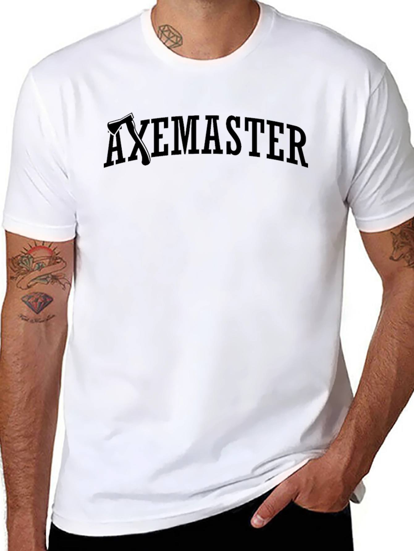Axemaster Graphic Tee - Black Cotton T-Shirt