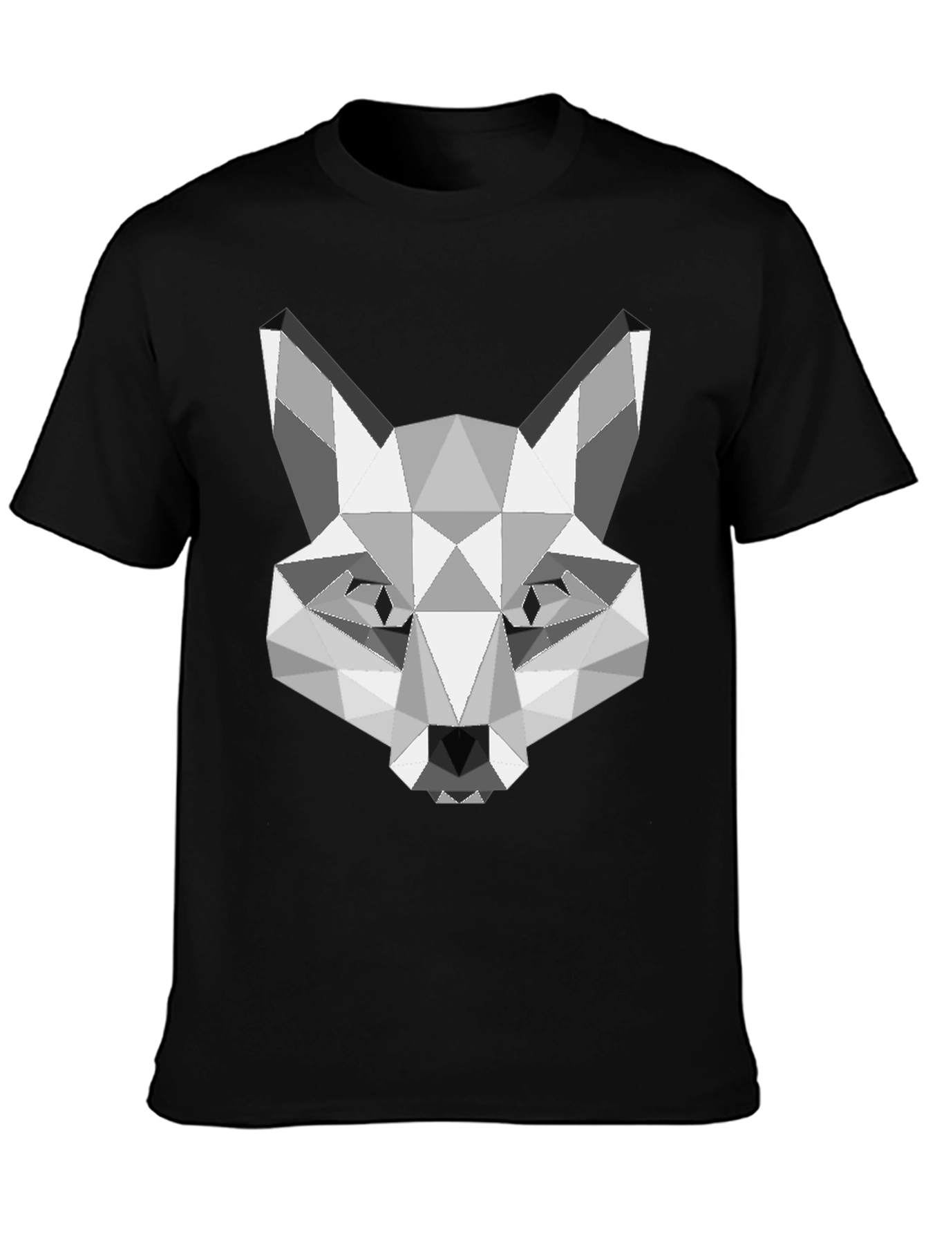 Geometric Fox Graphic Tee - Stylish Menswear