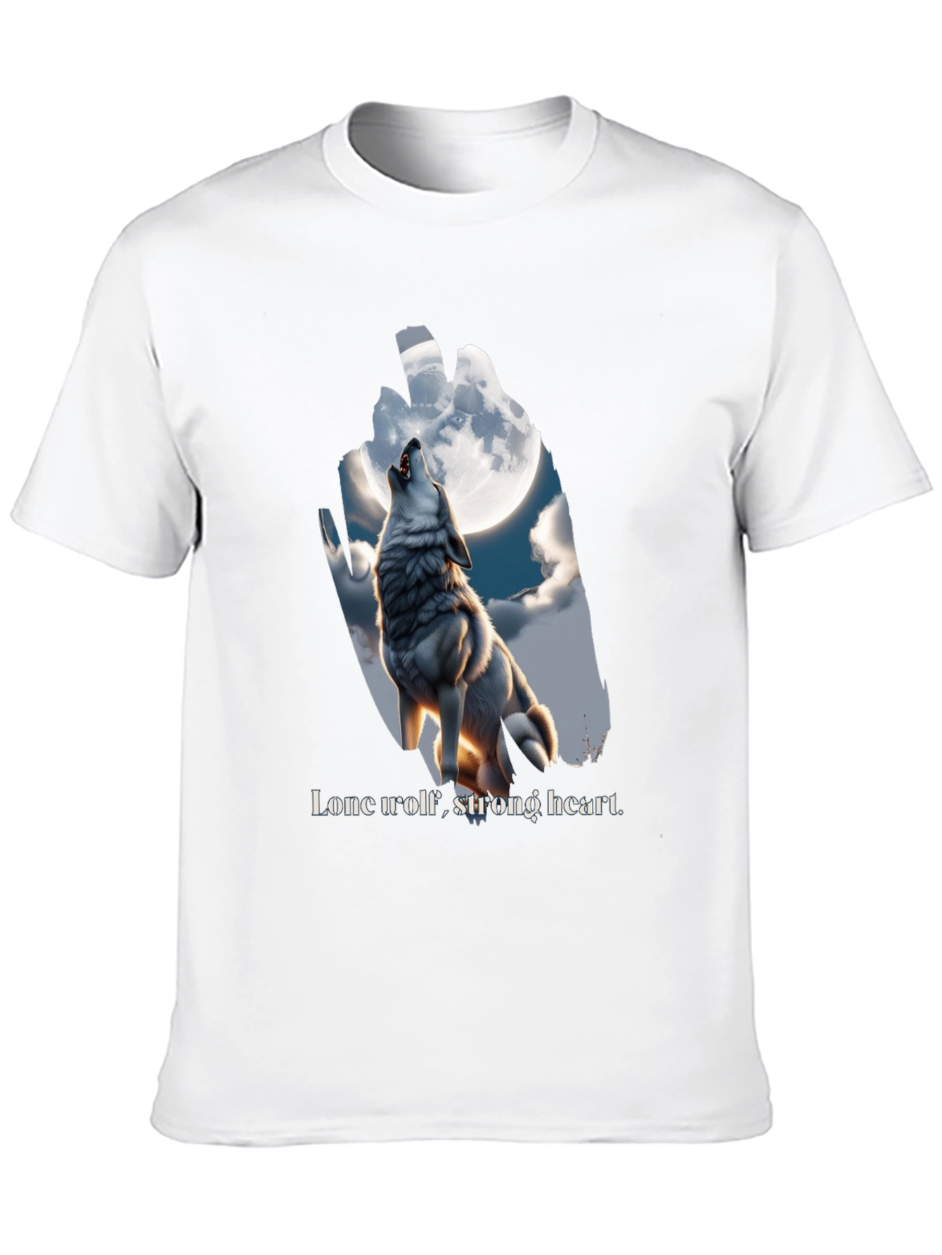 Lone Wolf Graphic Tee - Strong Heart Design