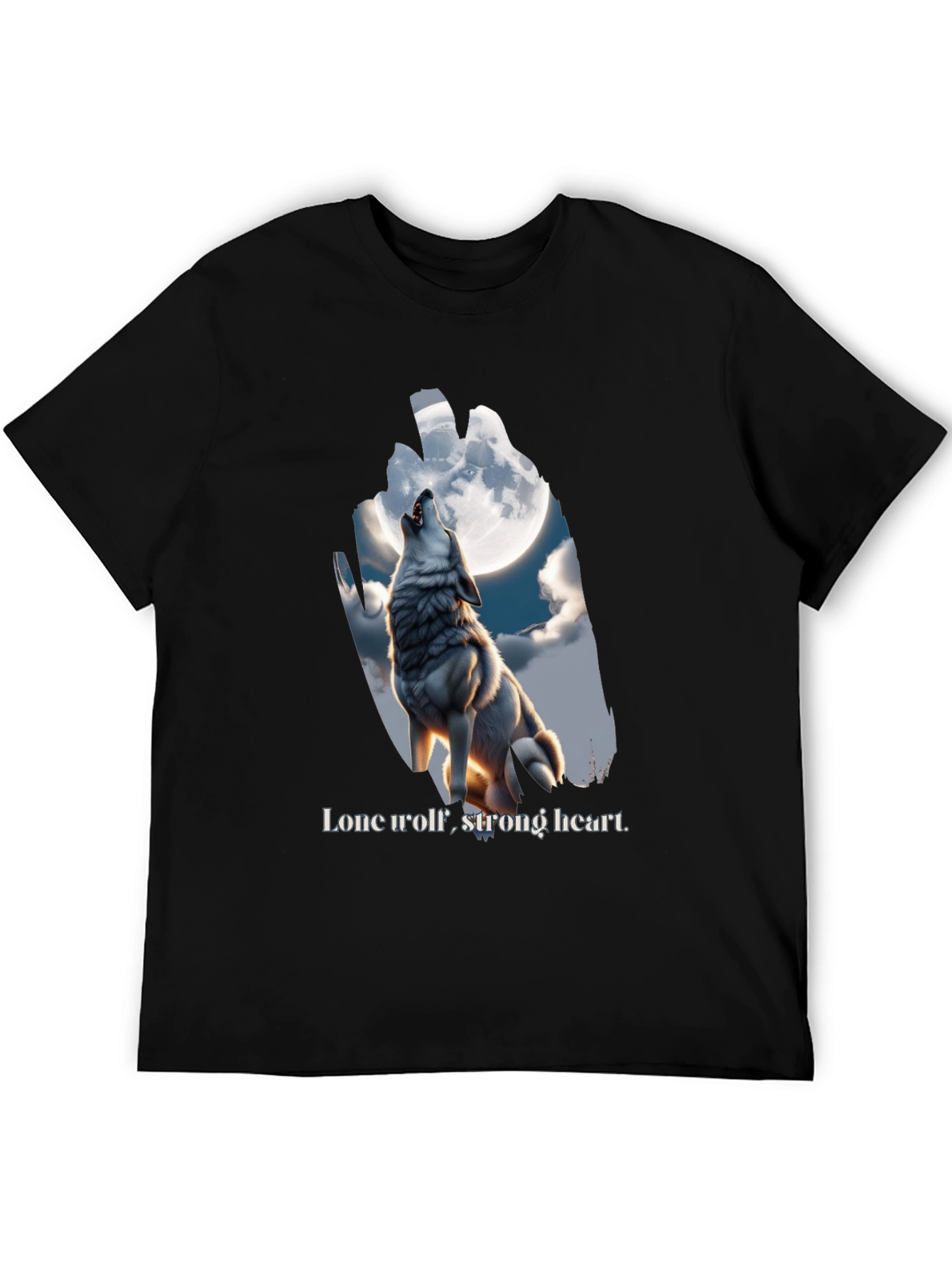 Lone Wolf Graphic Tee - Strong Heart Design