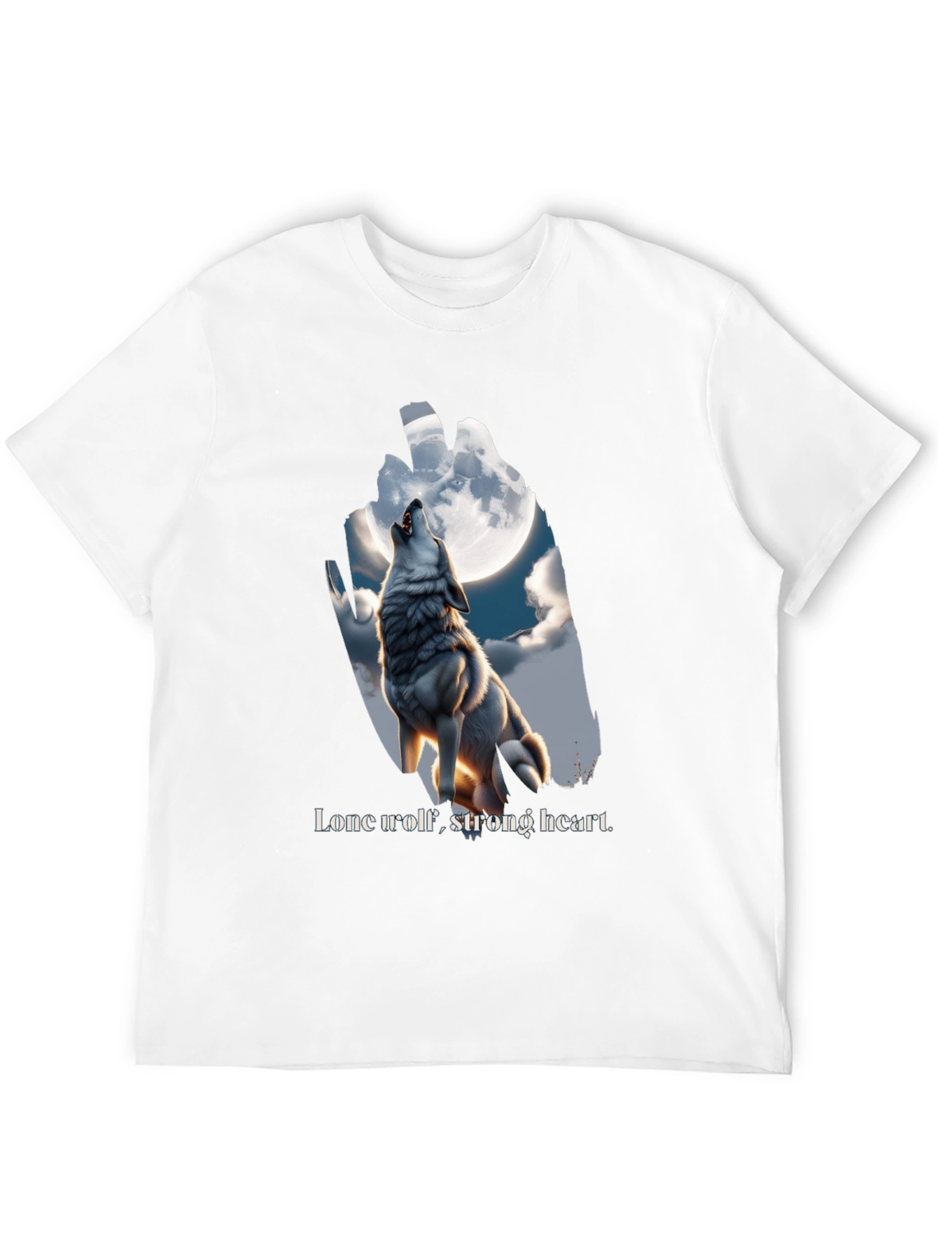 Lone Wolf Graphic Tee - Strong Heart Design