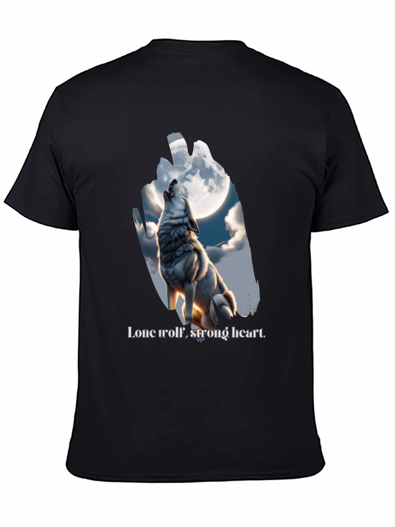 Lone Wolf Graphic Tee - Strong Heart Design