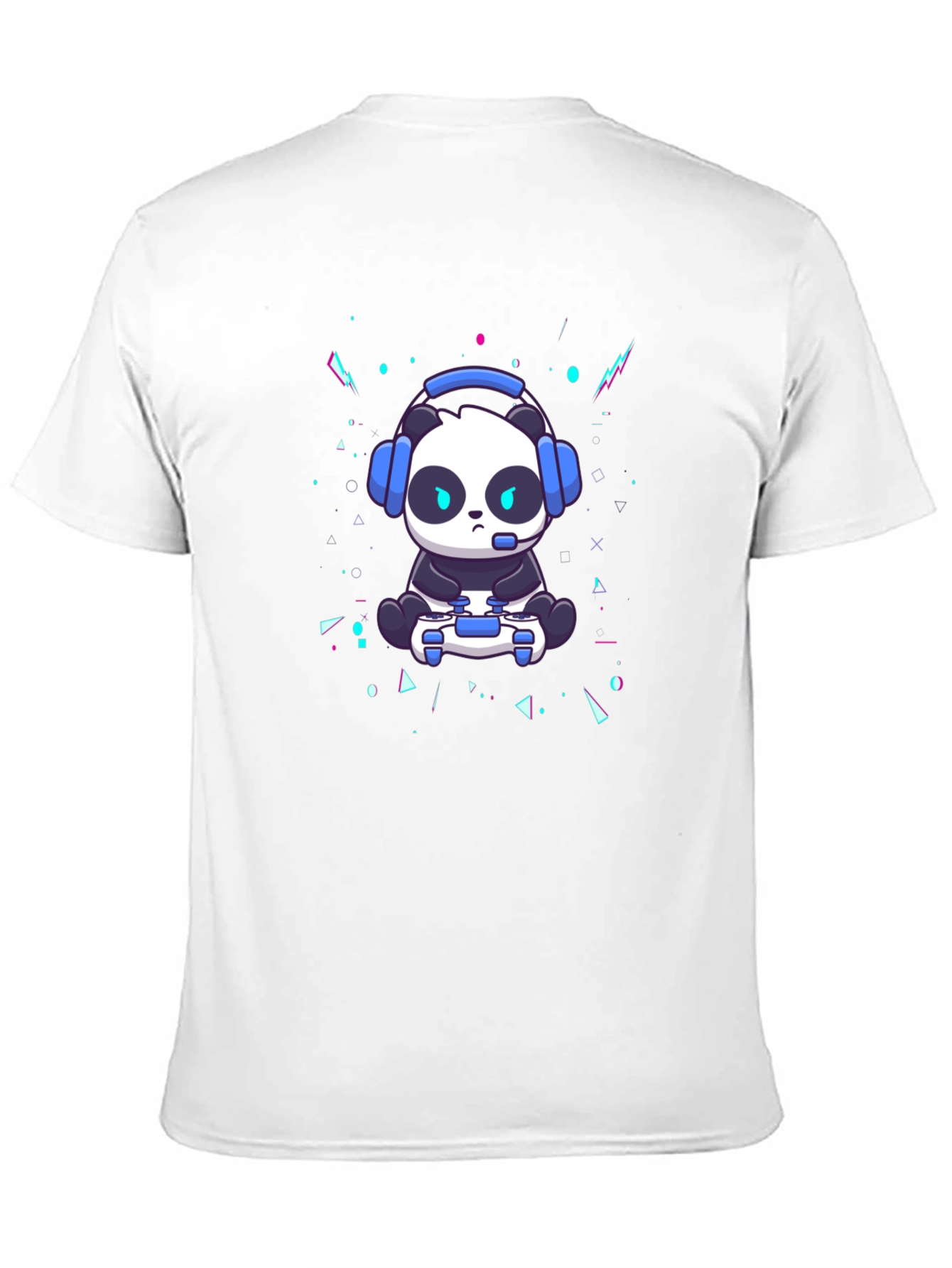 Gamer Panda Black T-Shirt