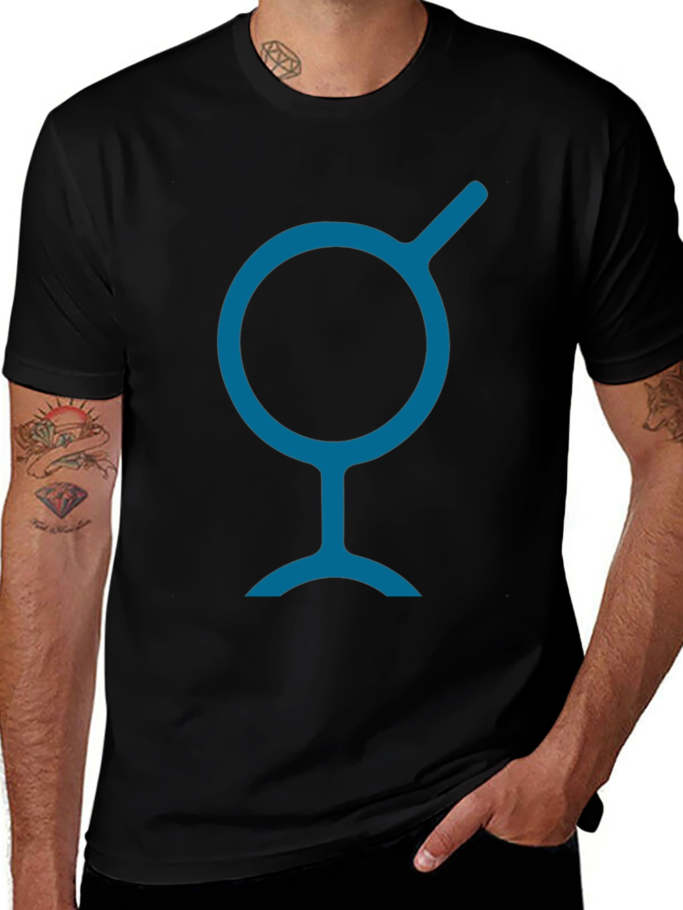 Geometric Symbol T-Shirt - Modern Graphic Tee