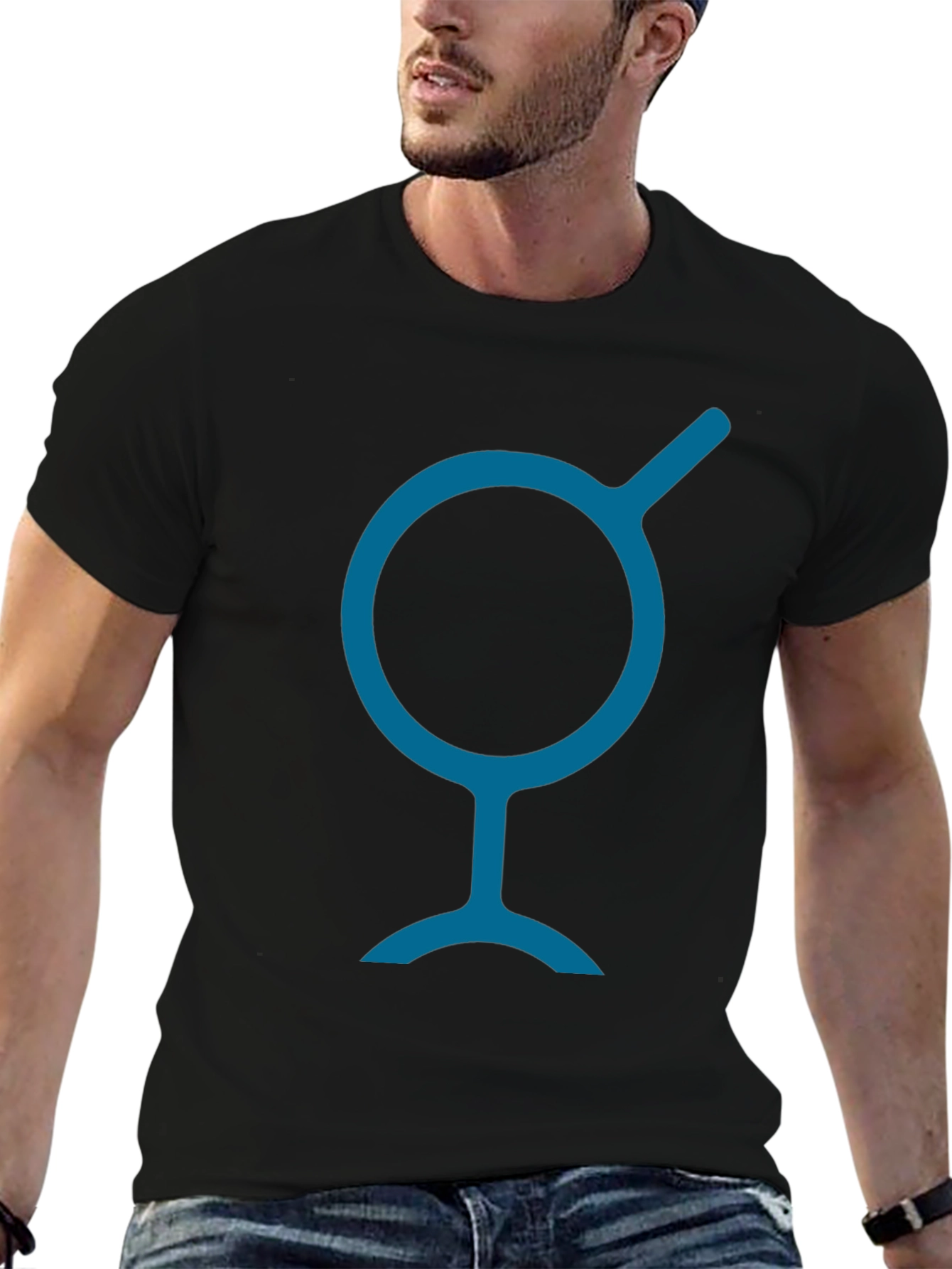 Geometric Symbol T-Shirt - Modern Graphic Tee