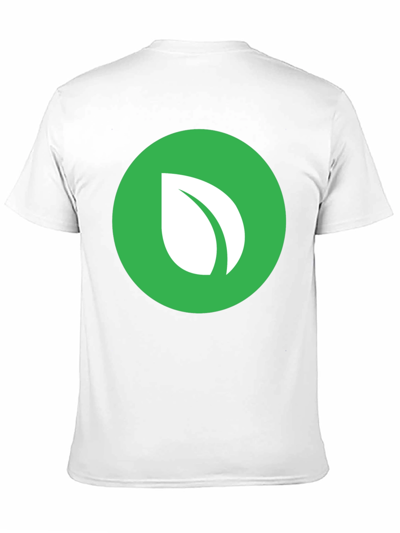 Green Leaf Logo Black T-Shirt