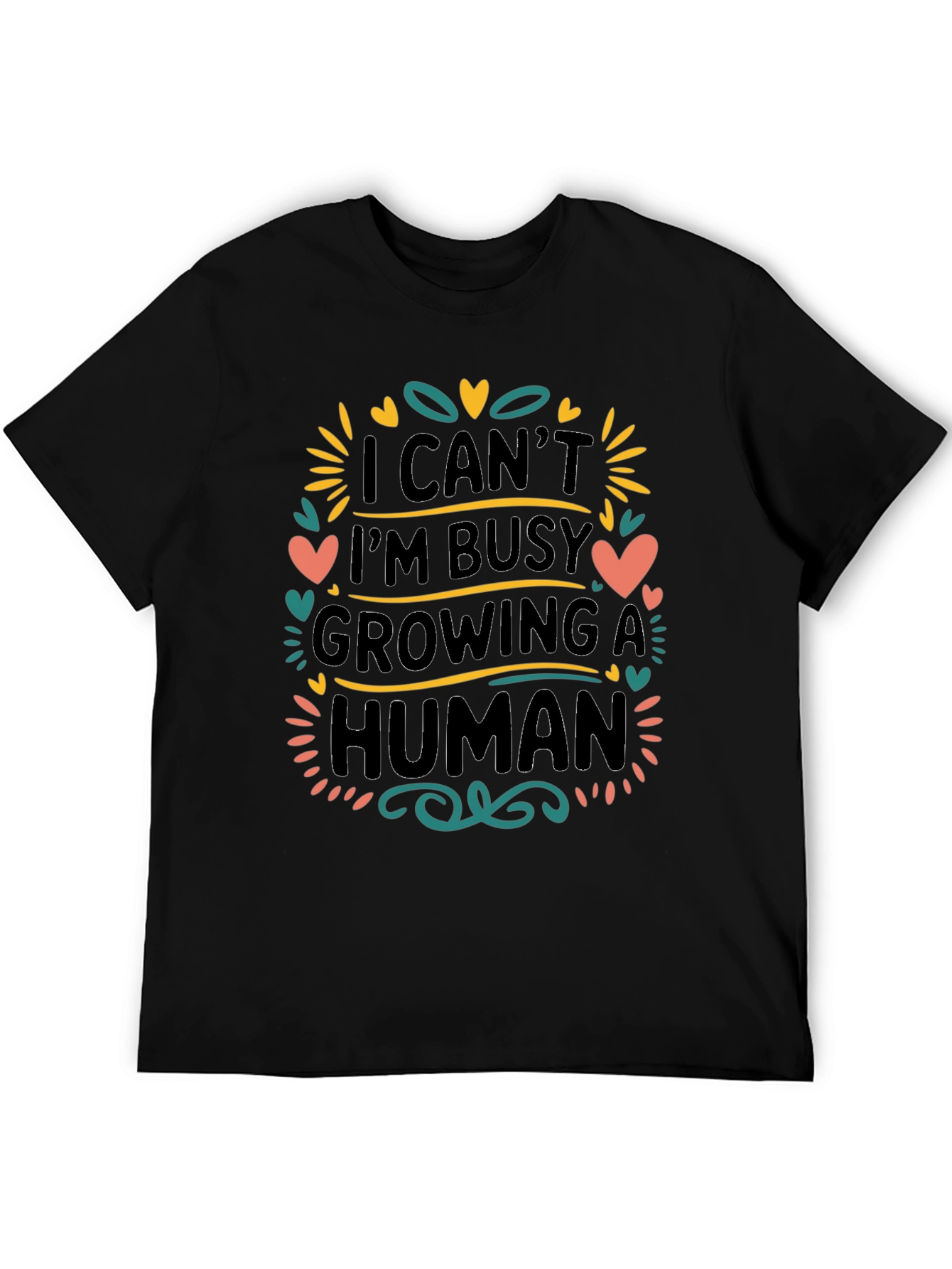 Growing A Human Graphic T-Shirt - New Mom Gift