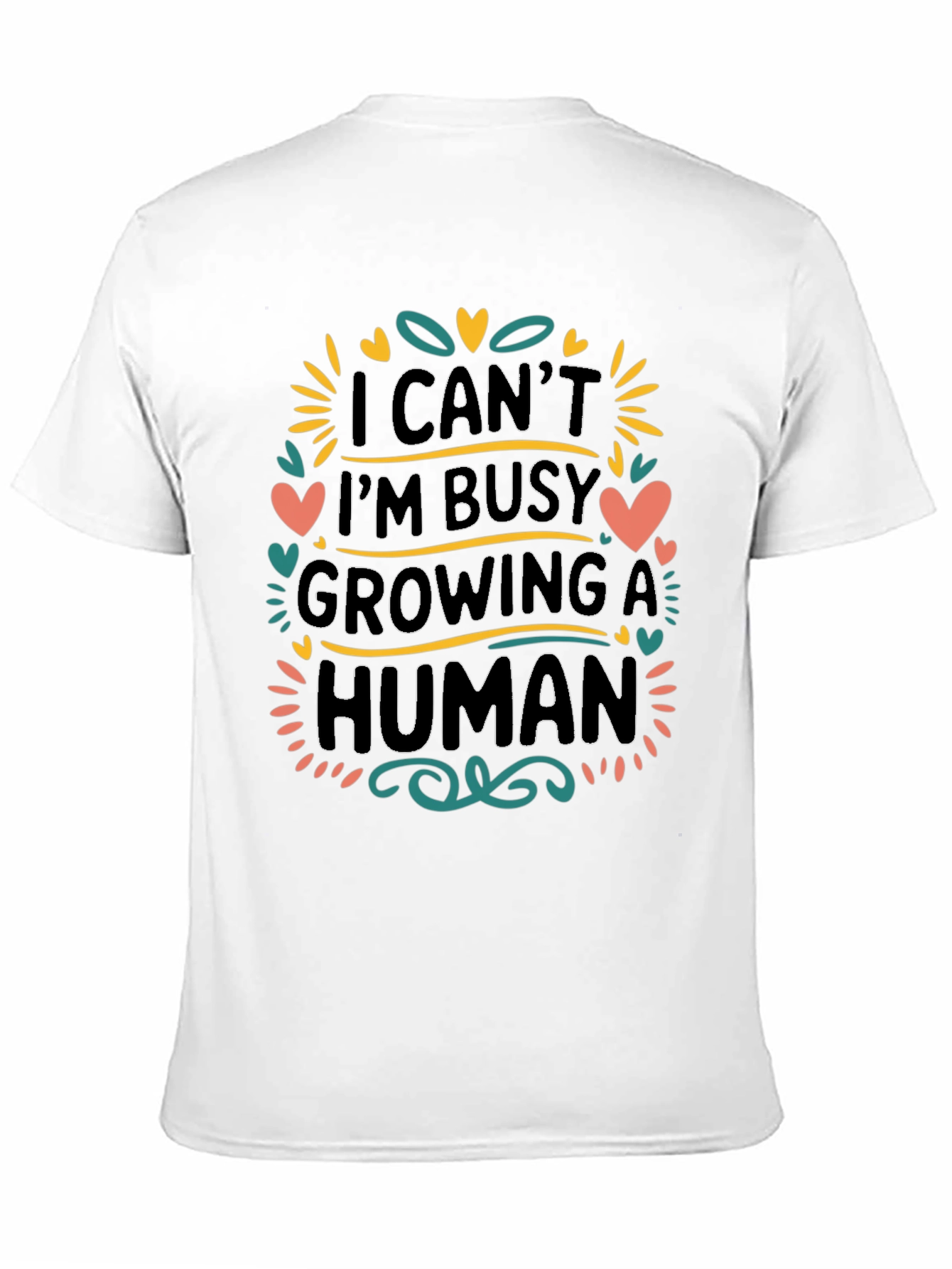 Growing A Human Graphic T-Shirt - New Mom Gift