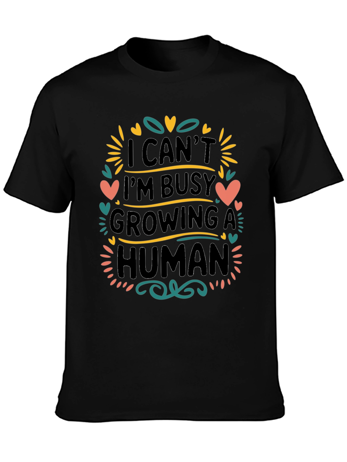 Growing A Human Graphic T-Shirt - New Mom Gift
