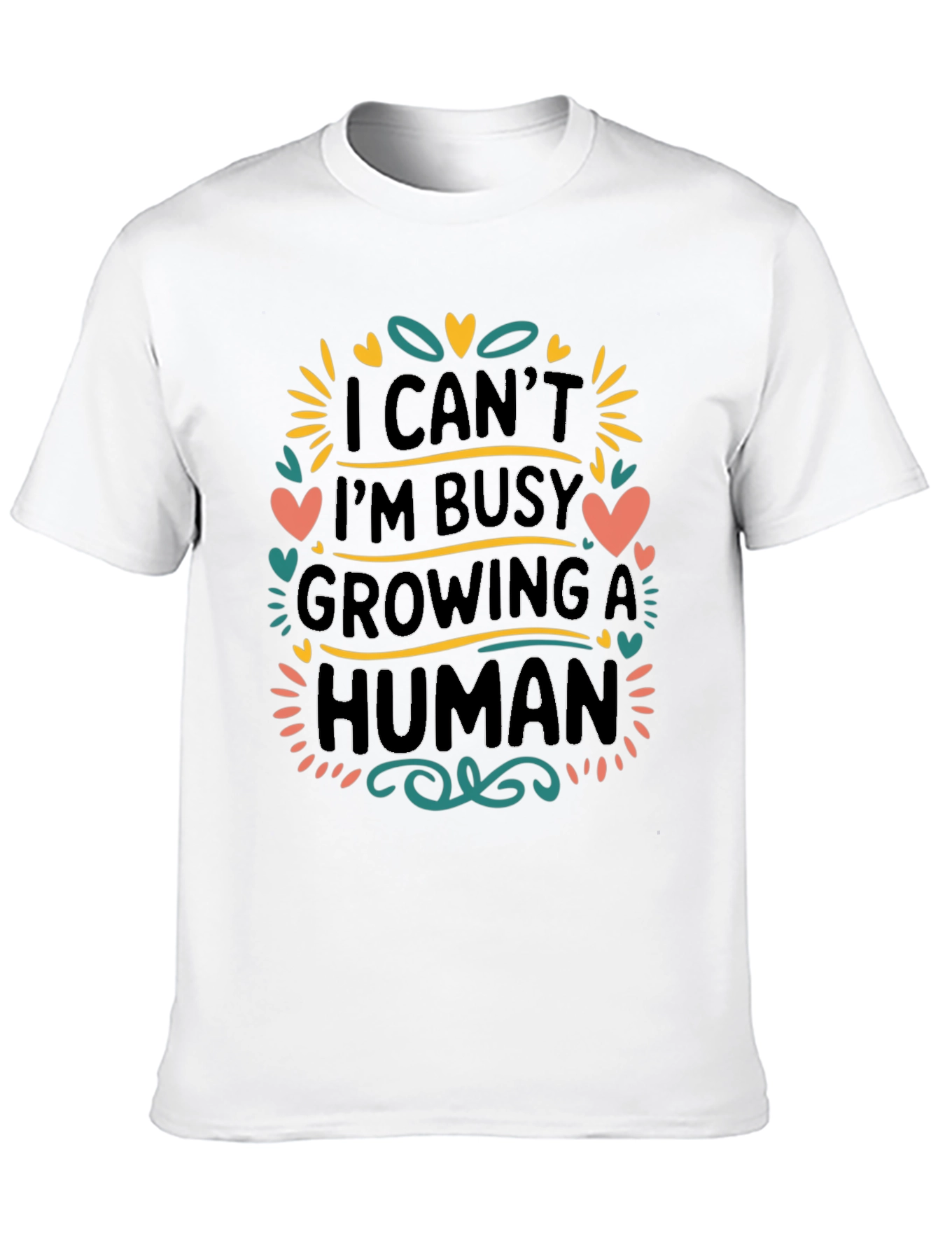 Growing A Human Graphic T-Shirt - New Mom Gift