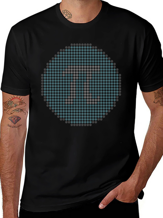 Geometric Pi Symbol Black T-Shirt - Math Geek Apparel