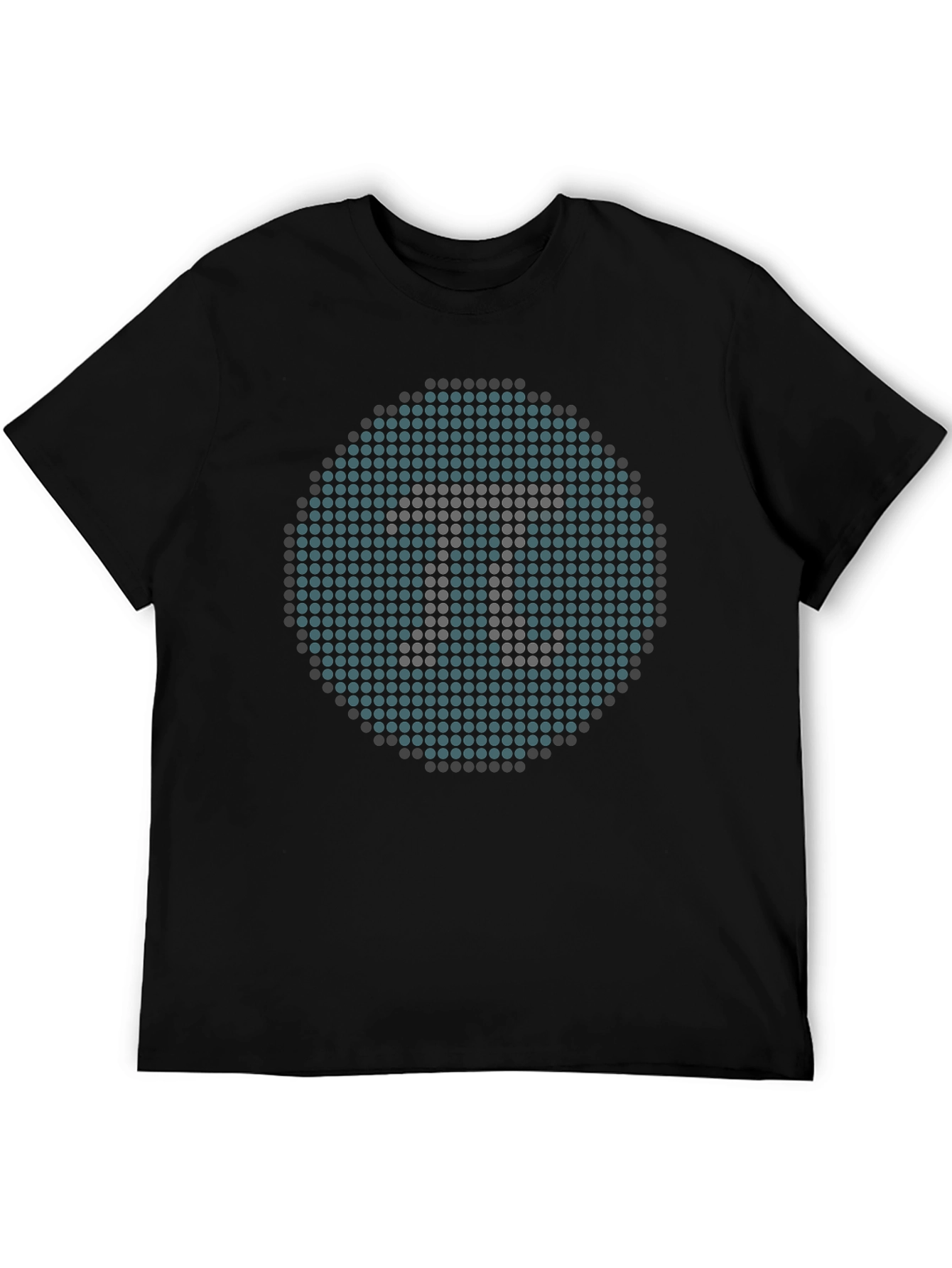Geometric Pi Symbol Black T-Shirt - Math Geek Apparel