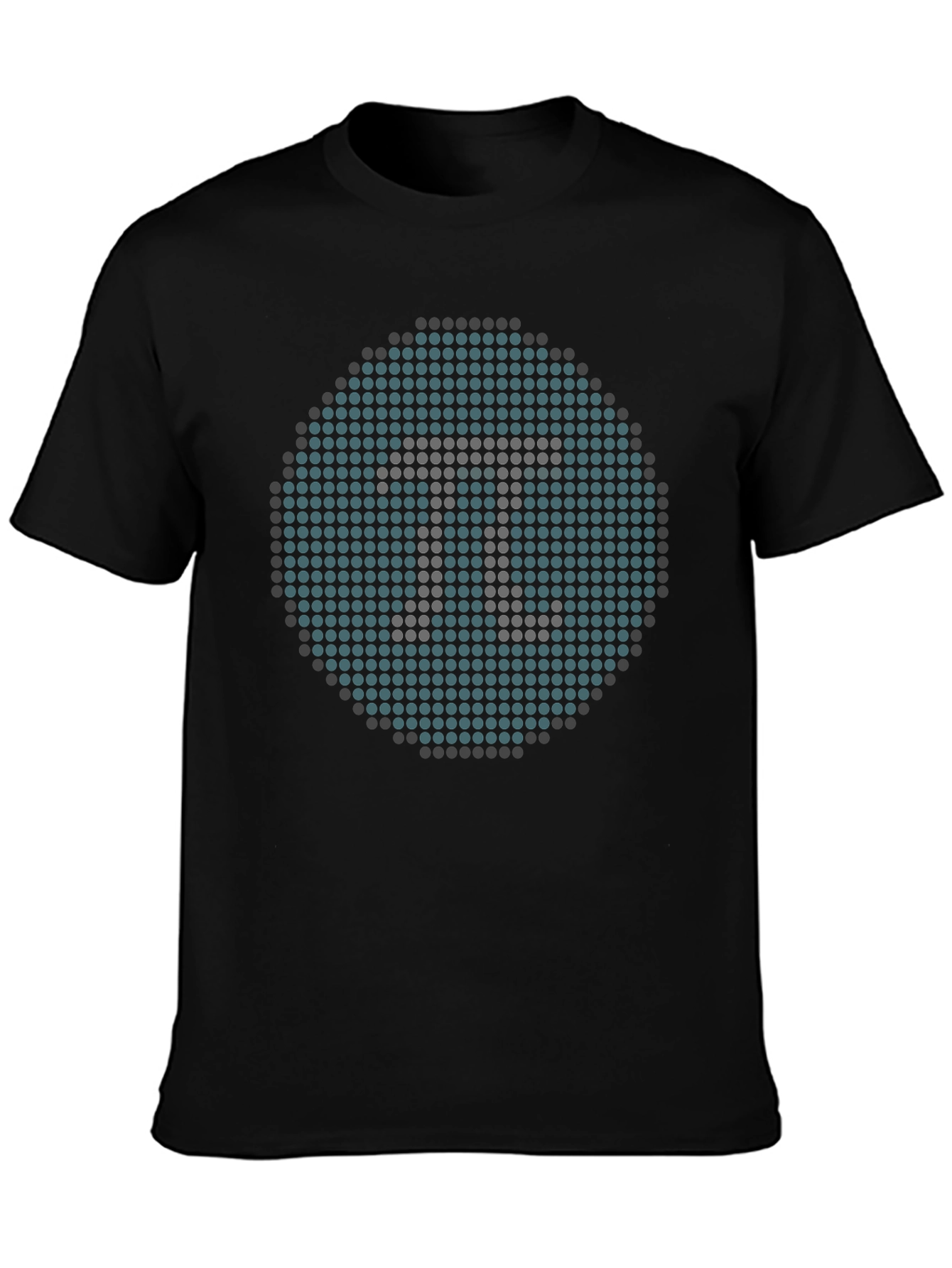 Geometric Pi Symbol Black T-Shirt - Math Geek Apparel