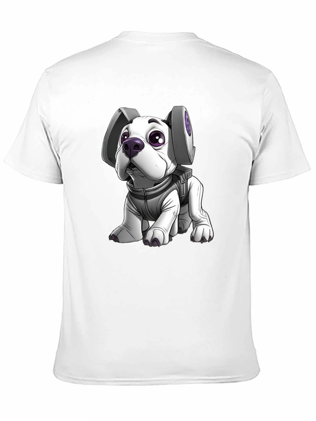 Astronaut Dog Graphic Tee - Black T-Shirt