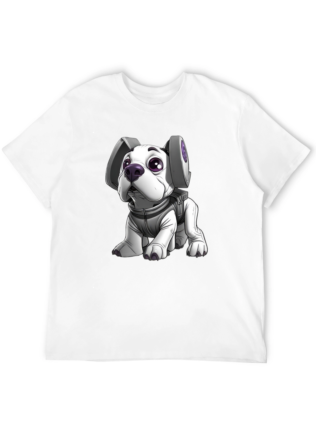 Astronaut Dog Graphic Tee - Black T-Shirt
