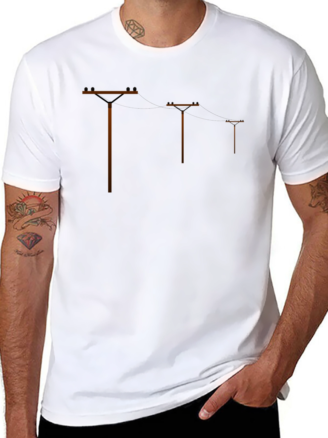 Power Line T-Shirt - Graphic Tee