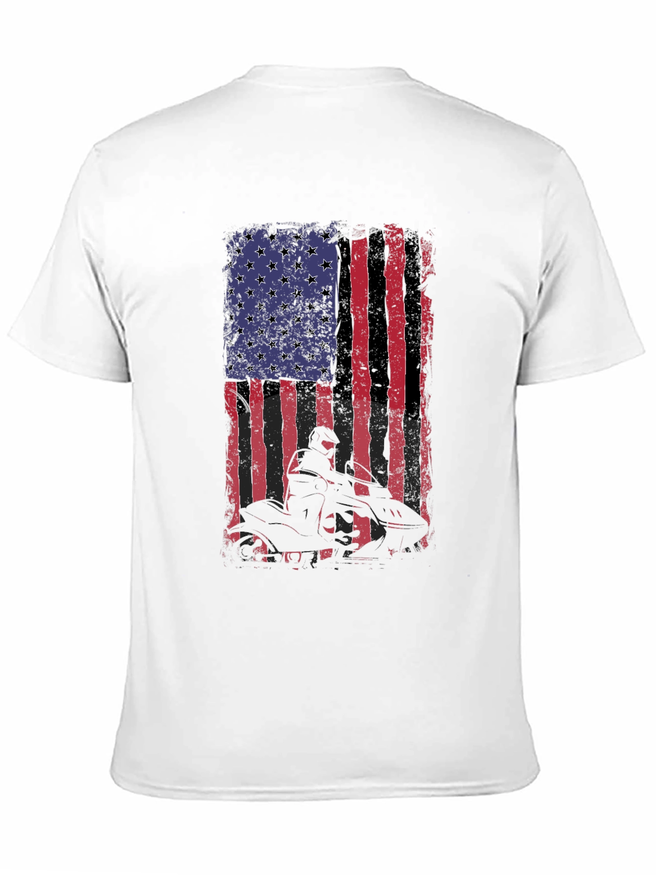 American Flag ATV Rider Graphic Tee