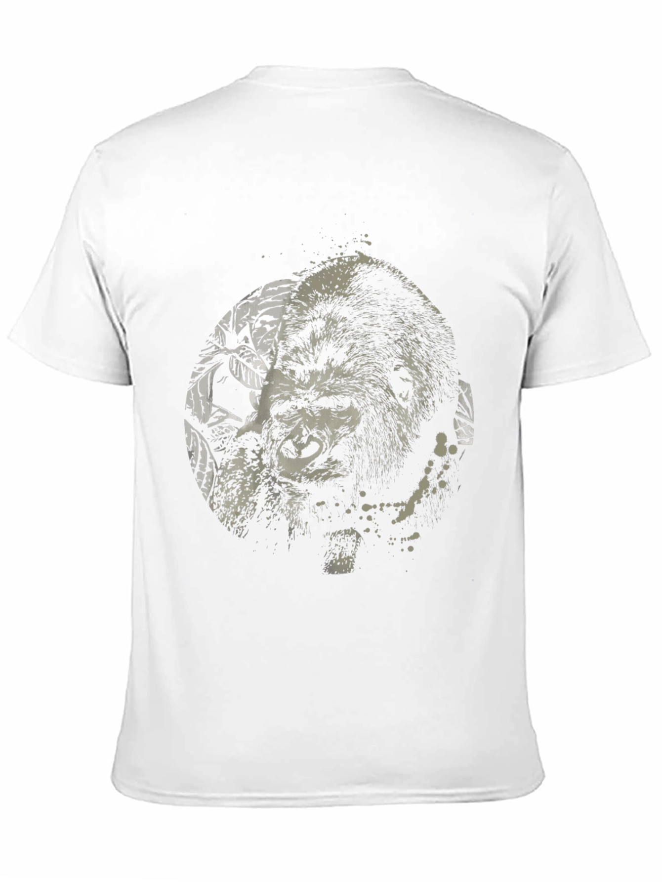 Gorilla Graphic Print Black T-Shirt