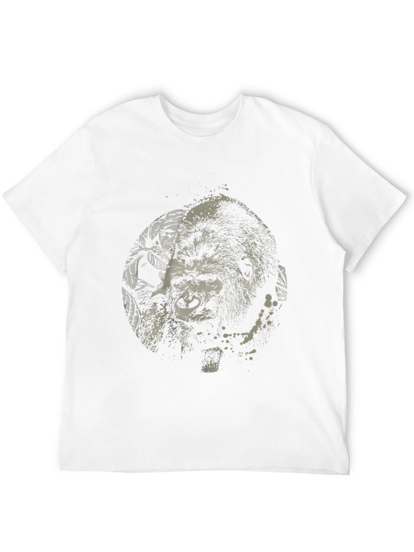 Gorilla Graphic Print Black T-Shirt