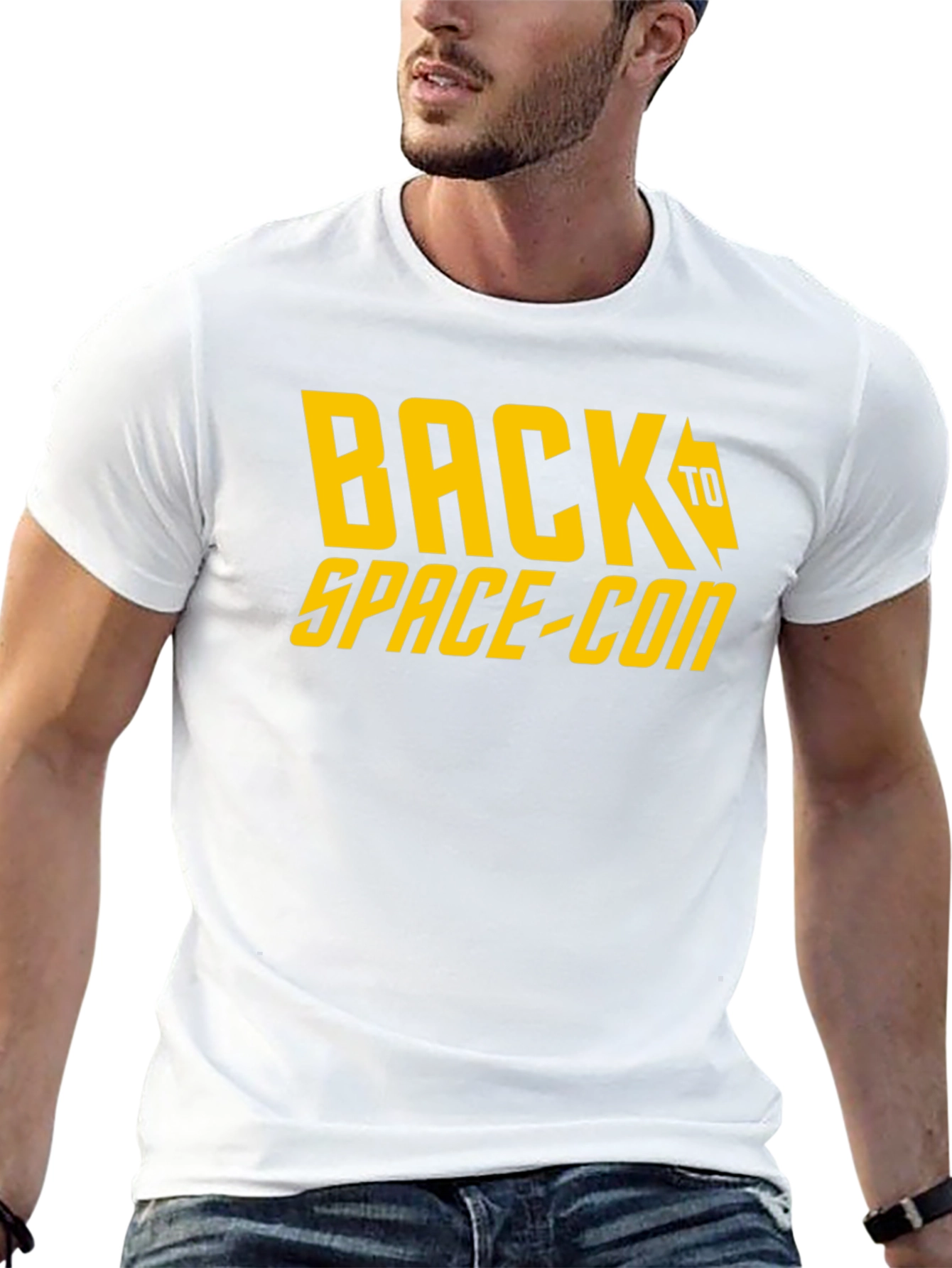 Back to Space-Con Black T-Shirt