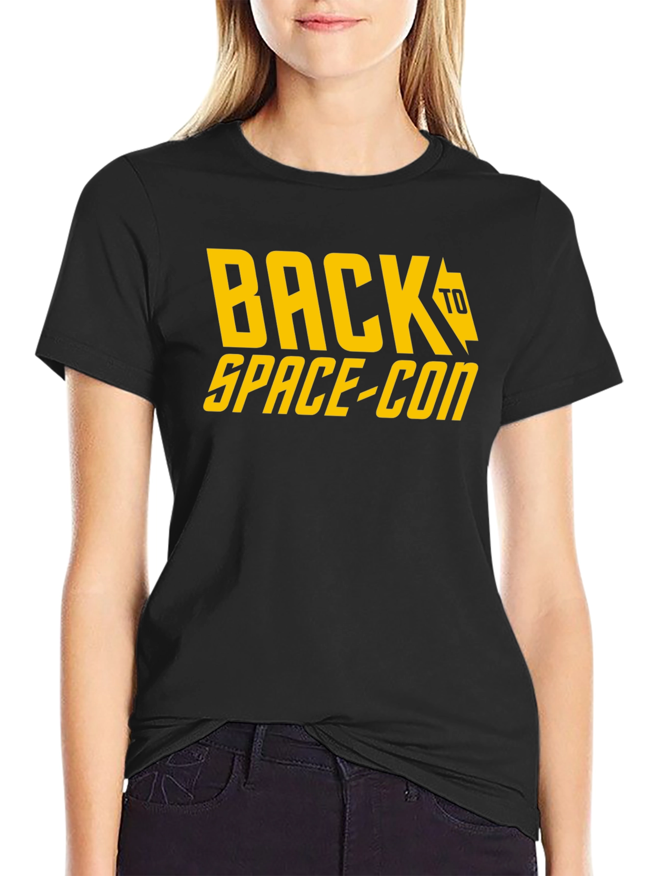 Back to Space-Con Black T-Shirt