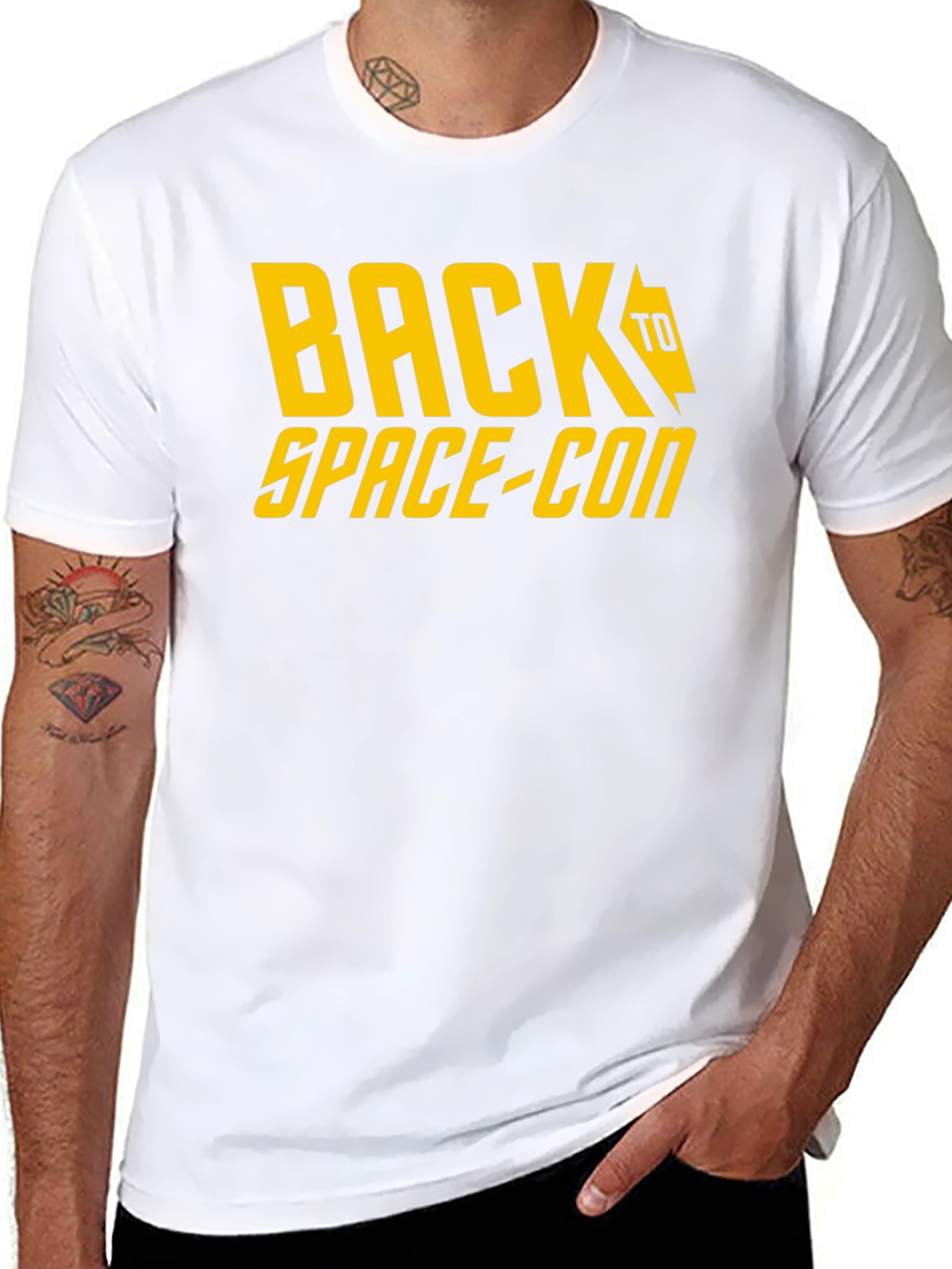Back to Space-Con Black T-Shirt