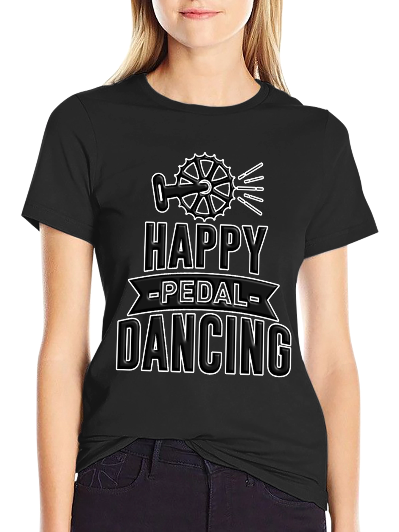 Happy Pedal Dancing T-Shirt - Cycling Design