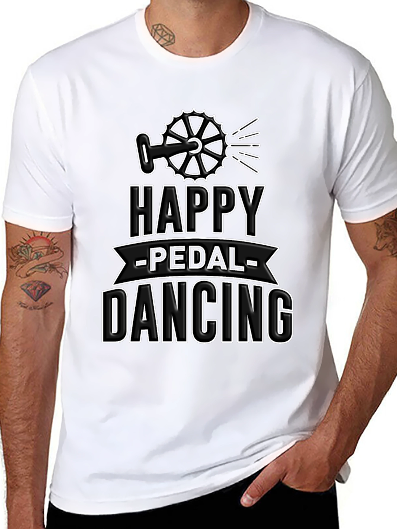 Happy Pedal Dancing T-Shirt - Cycling Design