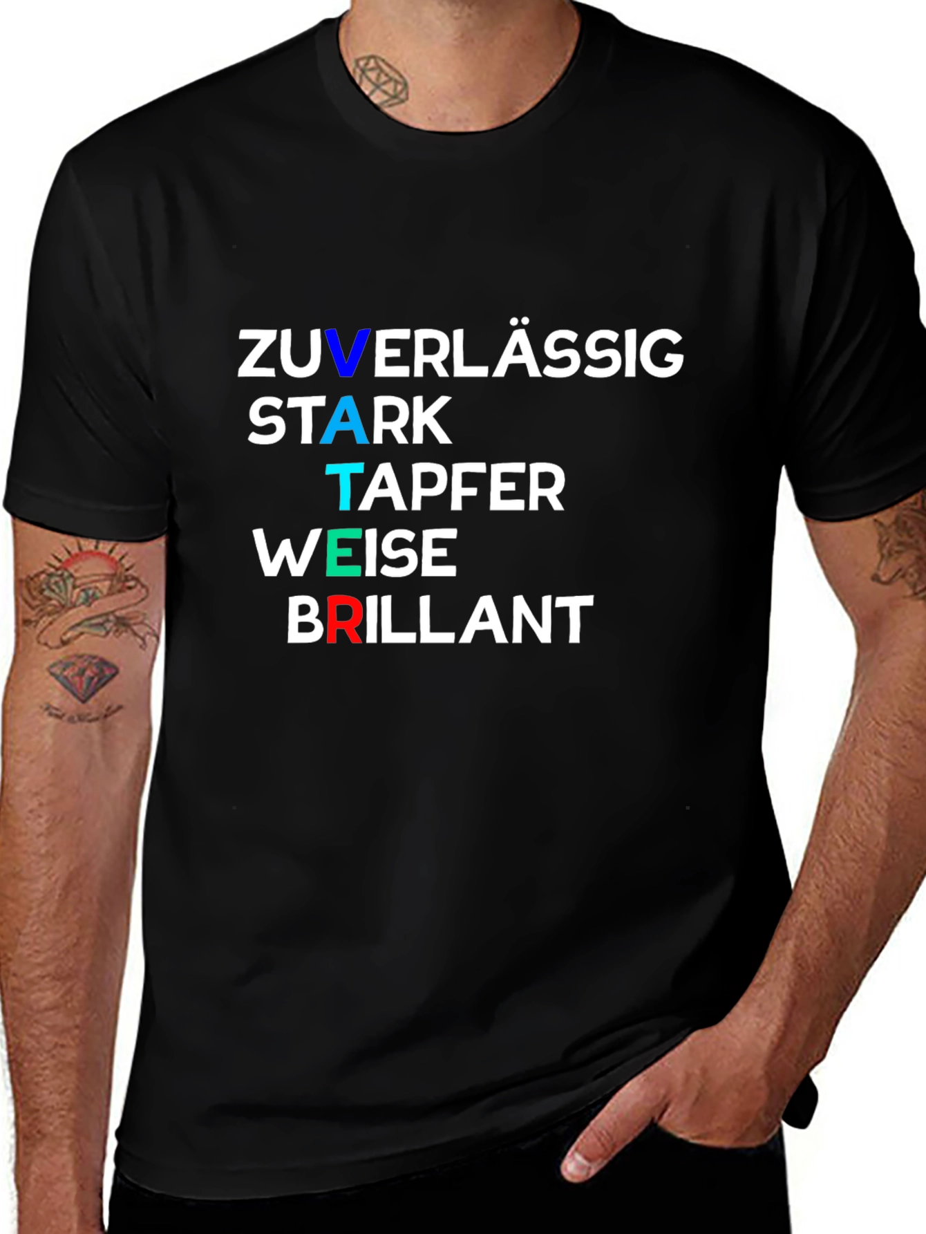 German Fathers Day T-Shirt - Zuverlässig Stark