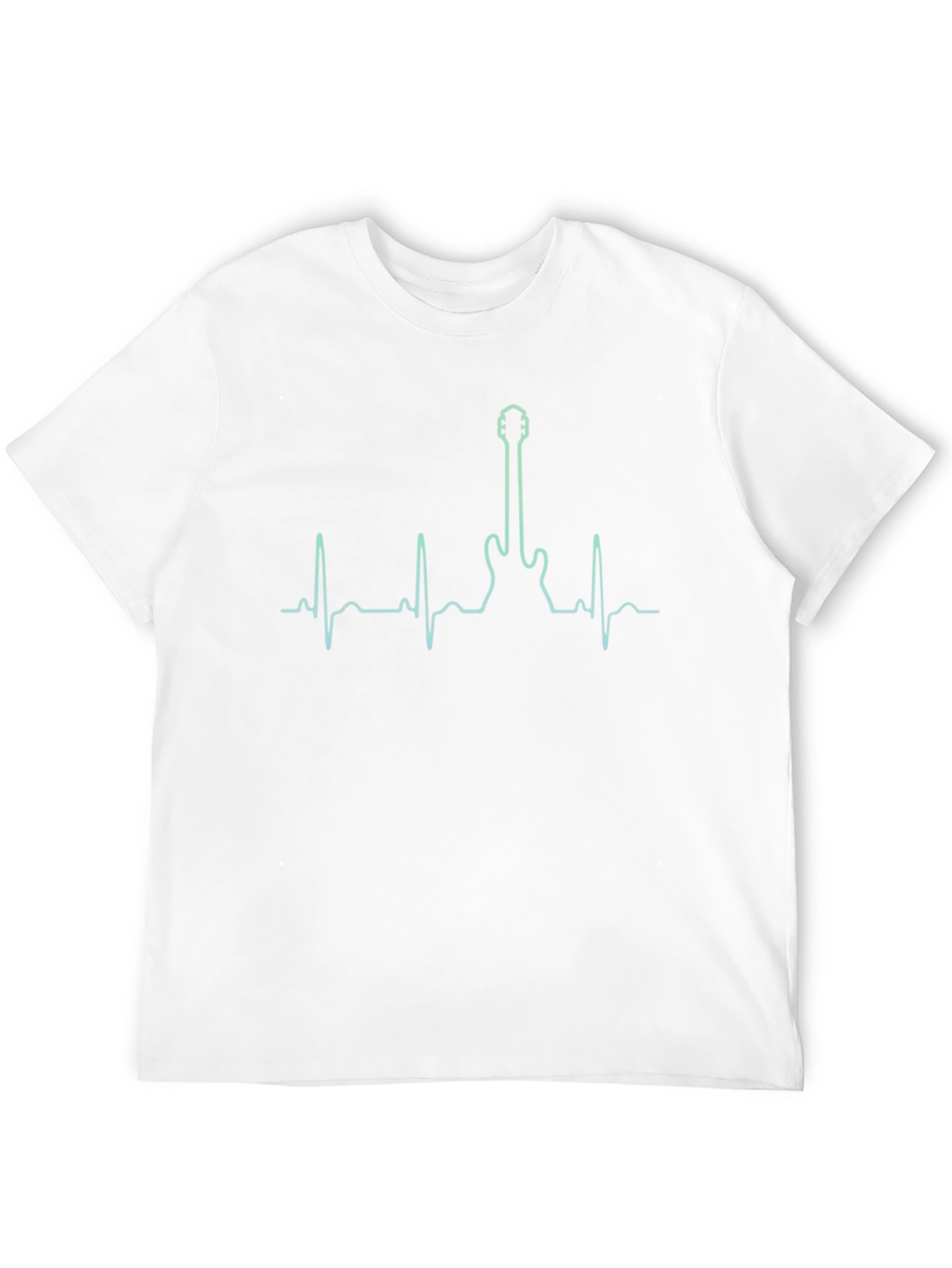 Guitar Heartbeat Graphic T-Shirt