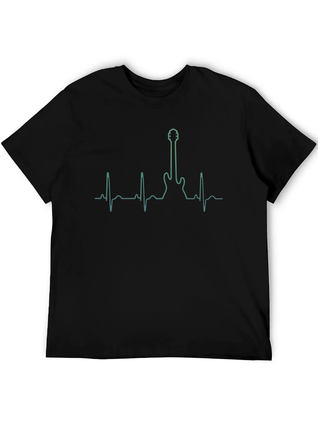 Guitar Heartbeat Graphic T-Shirt