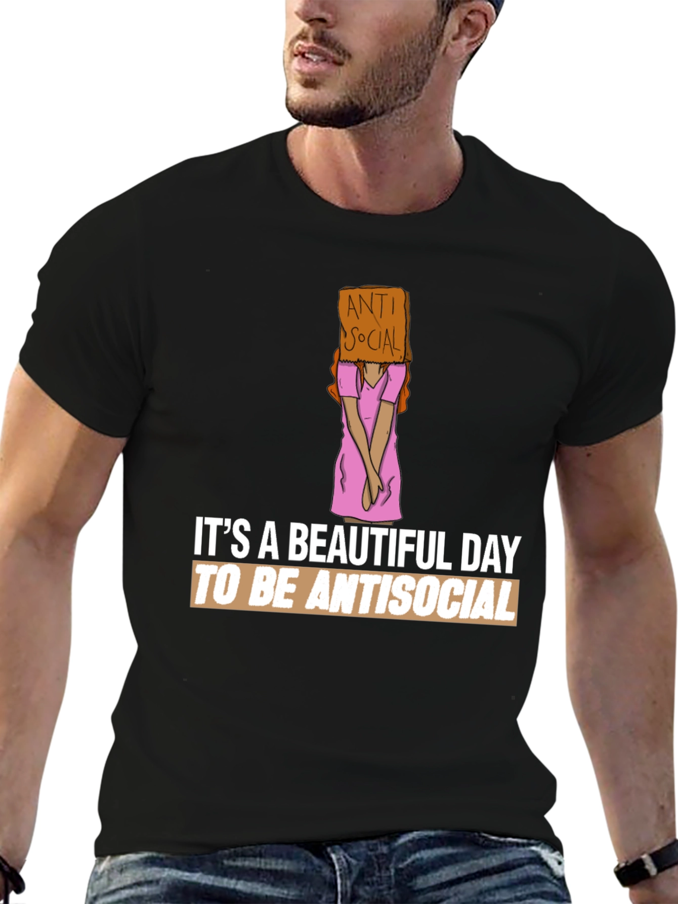Antisocial Graphic Tee -  Beautiful Day to be Antisocial