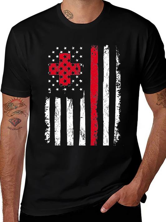 American Flag EMT Graphic Tee