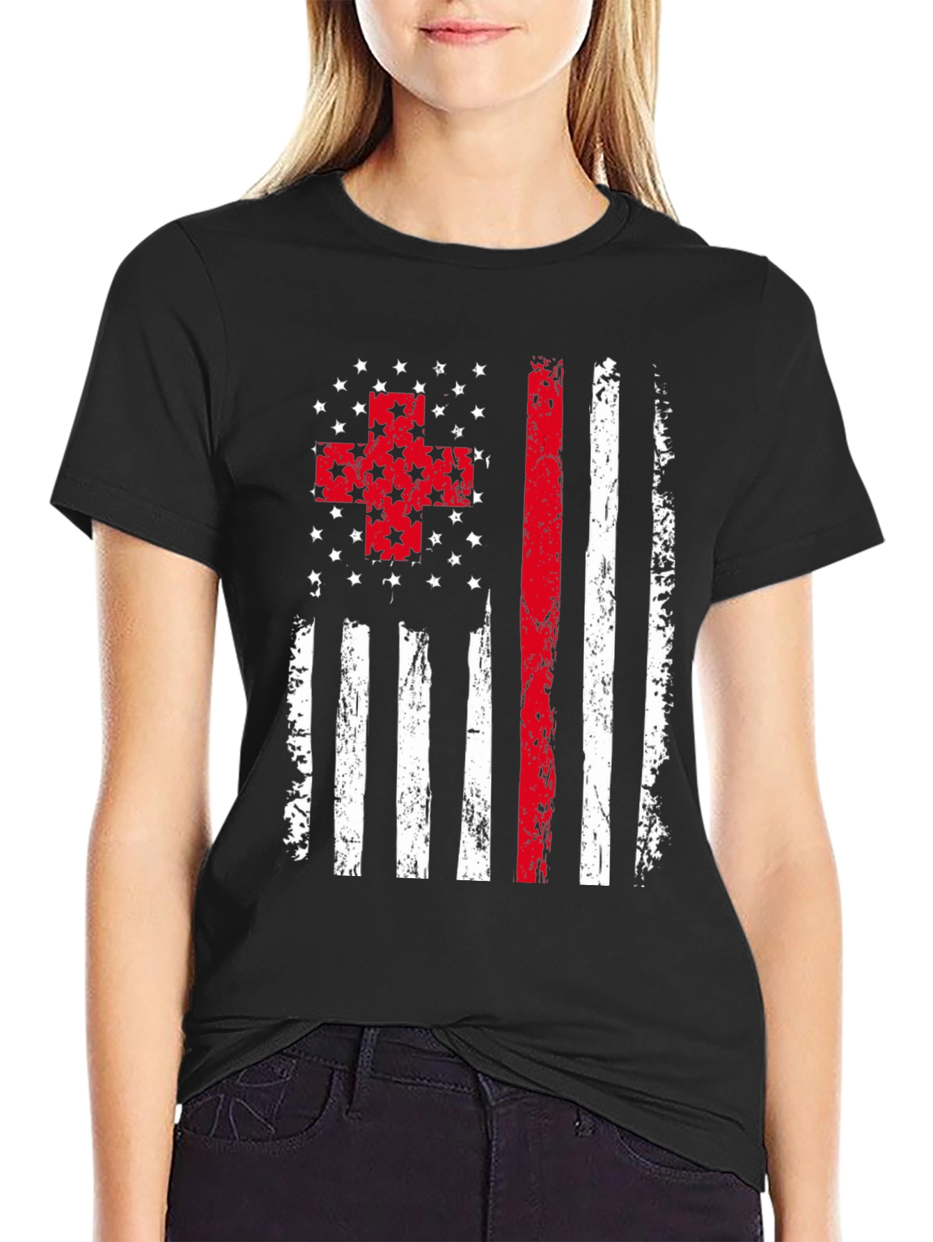 American Flag EMT Graphic Tee