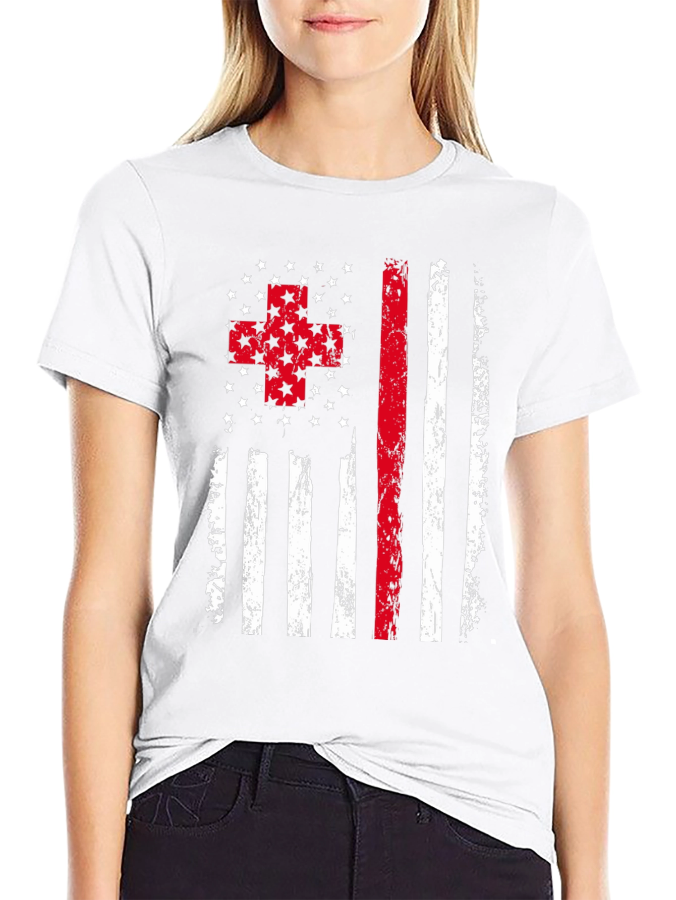 American Flag EMT Graphic Tee
