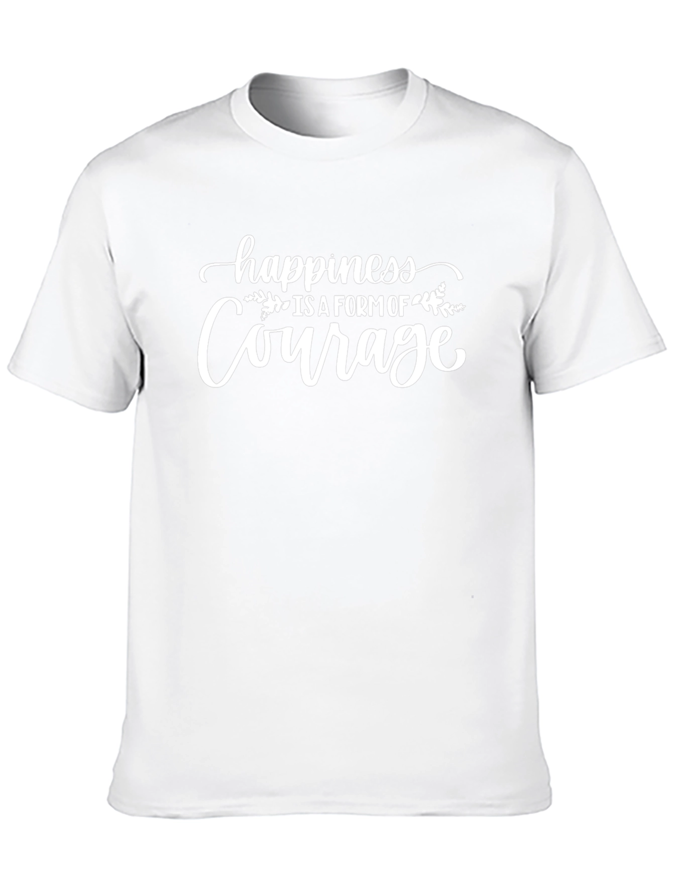 Happiness is Courage Black Graphic Tee