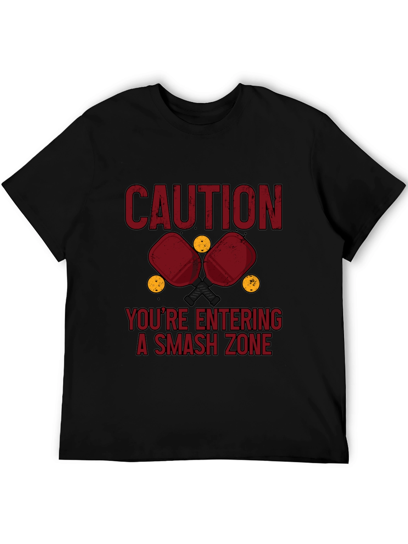 Caution Smash Zone Pickleball T-Shirt